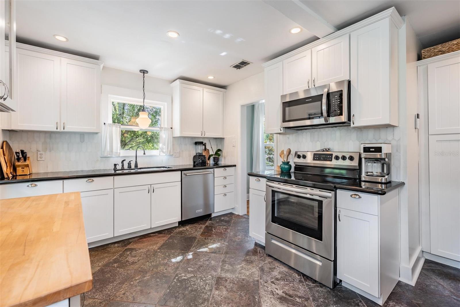 Spacious and modern kitchen with great natural light