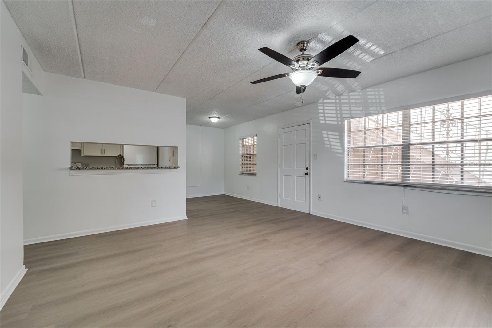 Open concept Living/Dining Area