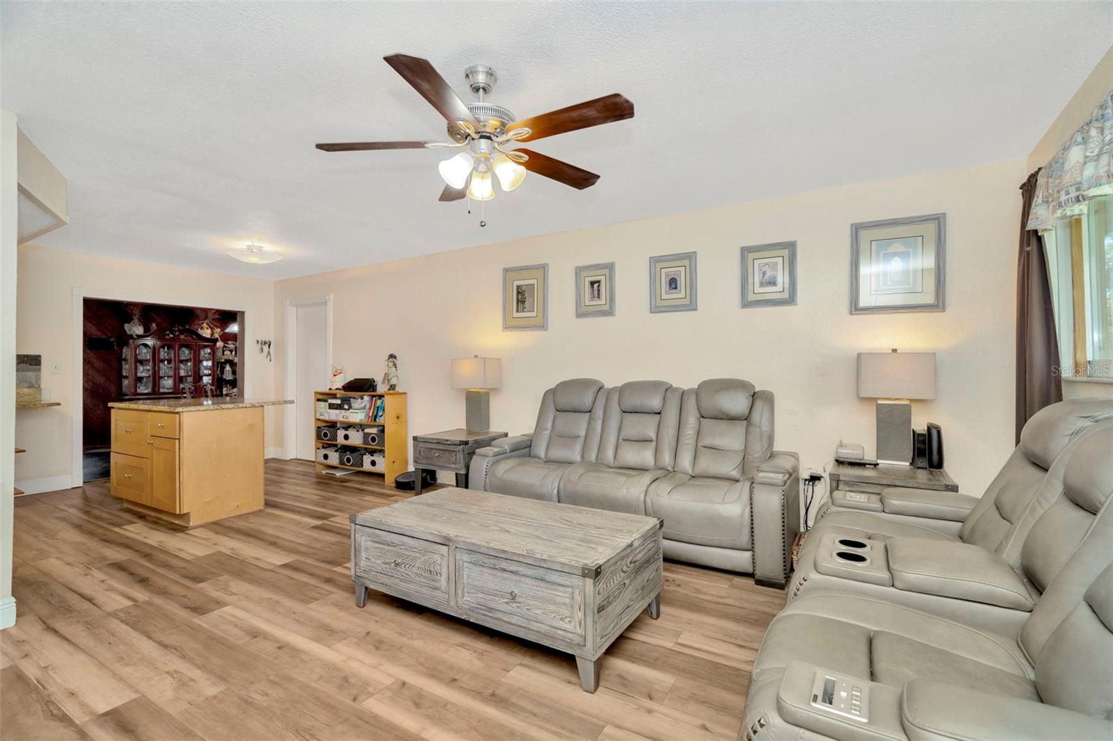 Living room facing toward the kitchen.