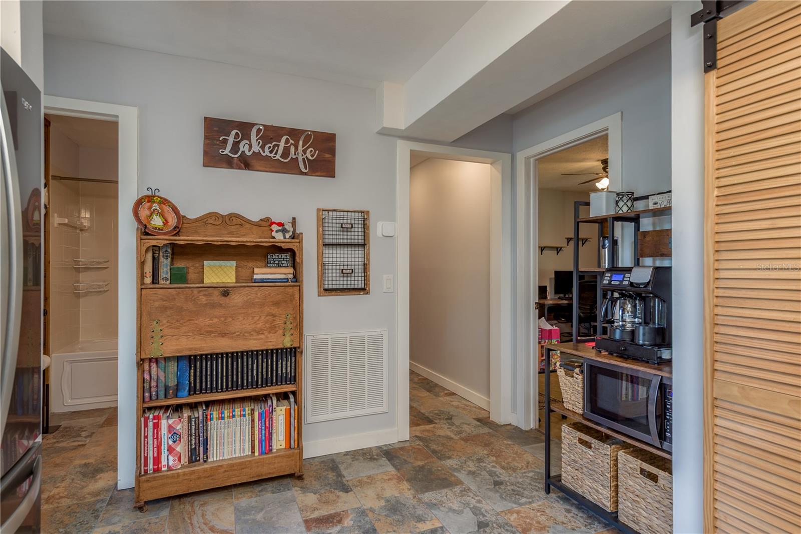 Extra room for a coffee bar