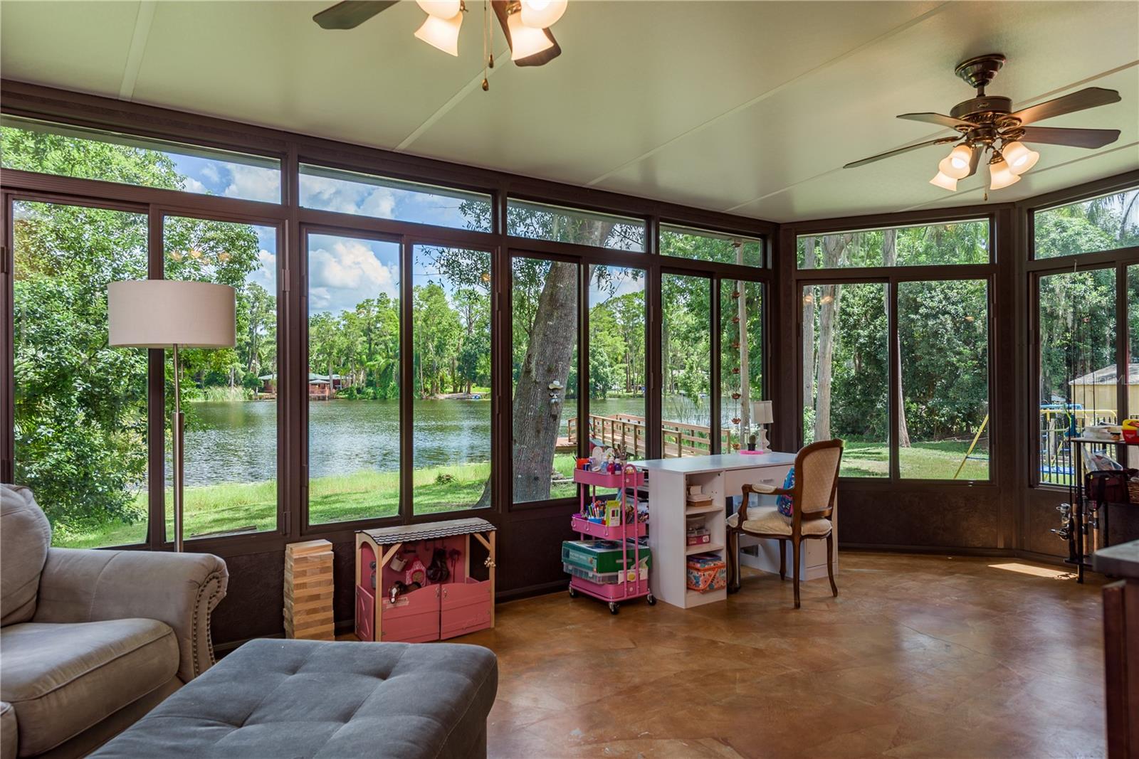 Sunroom fully integrated with AC - what a View!