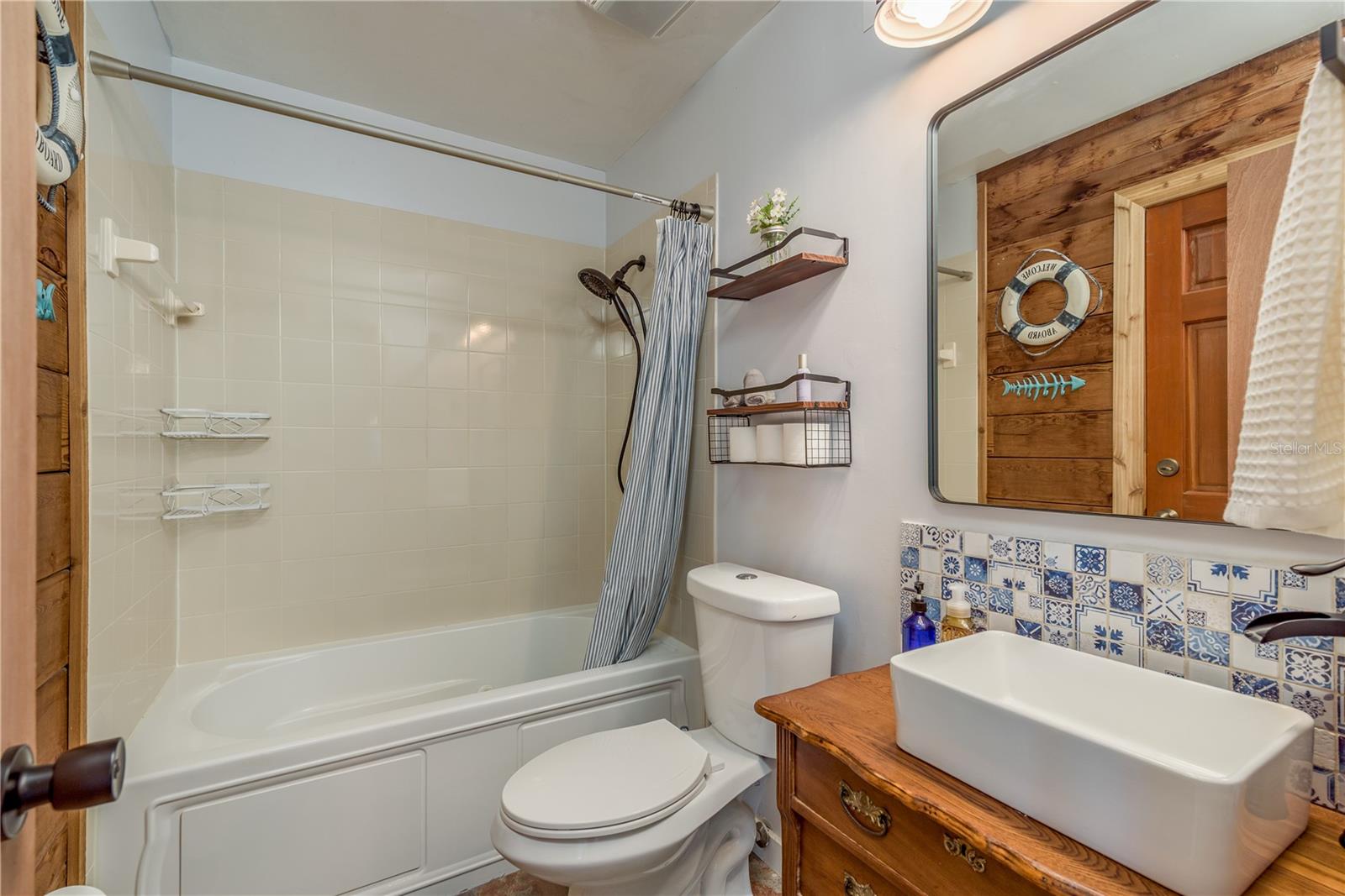 Downstairs Bath with jetted tub and updated sink!