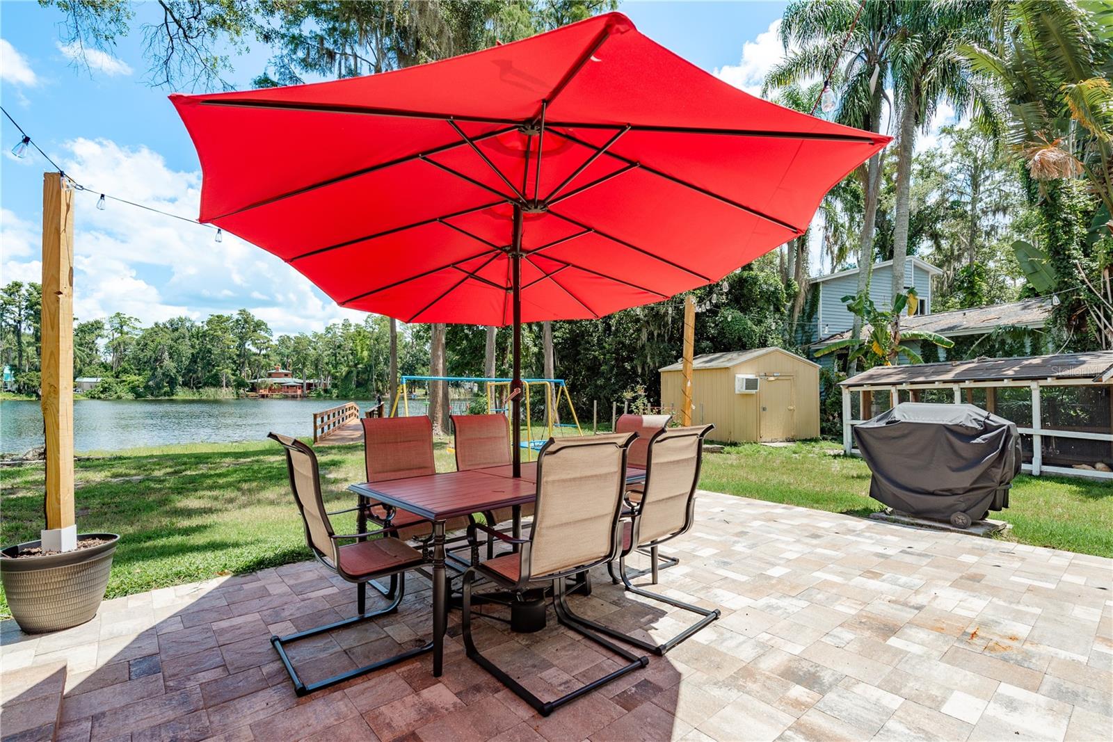 Pavered Open Patio
