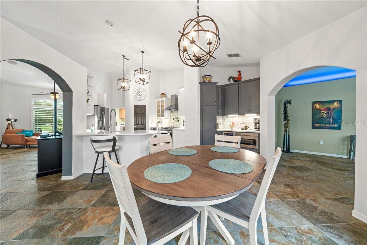 Sunny breakfast nook off the kitchen