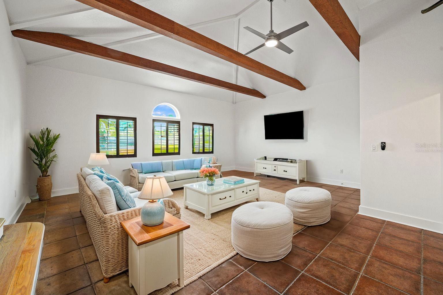 Virtually Staged Family Room