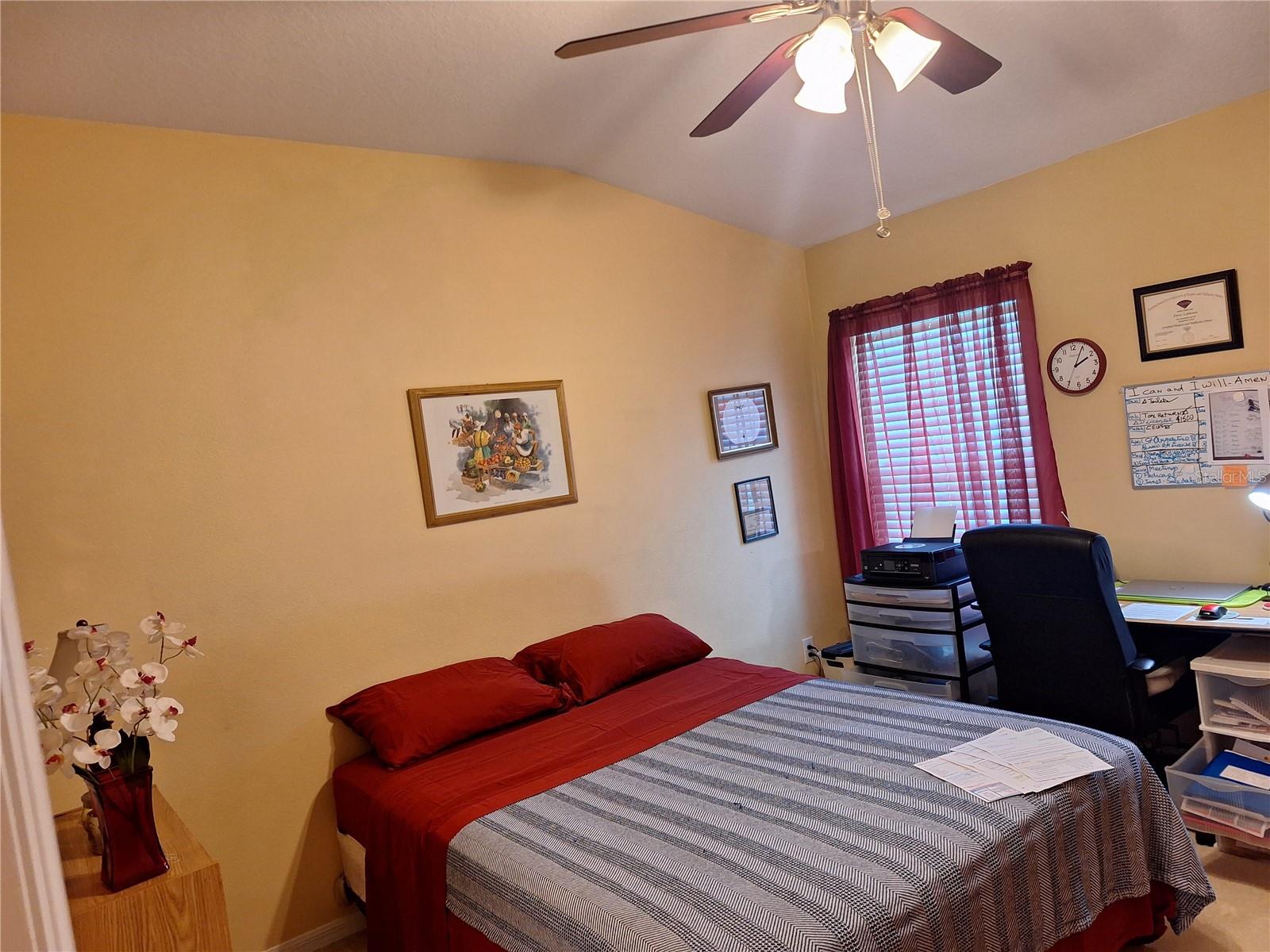 Fan, Blinds, Full Bathroom and a big Walk In Closet