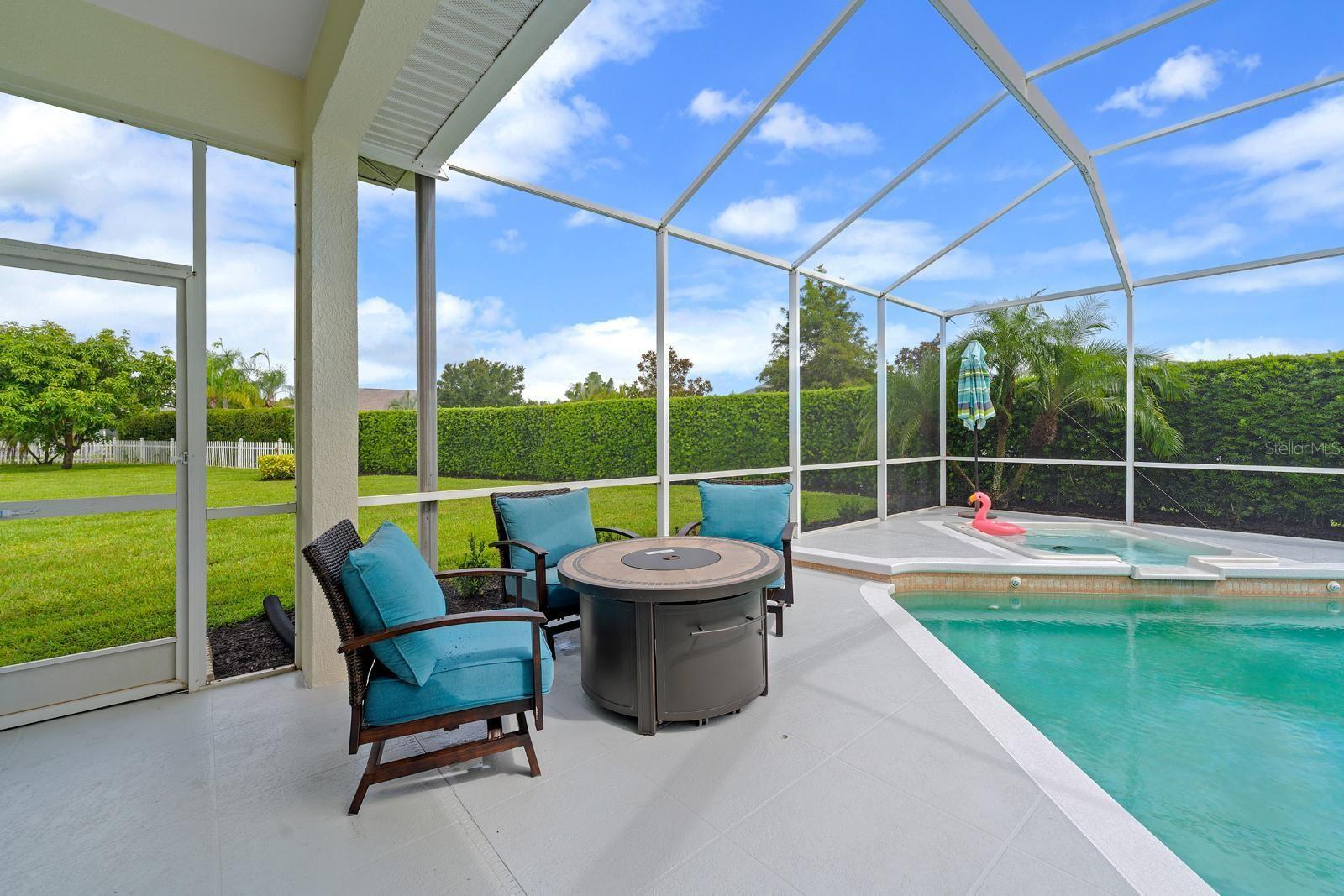 The perfect place for a fire pit....or build one on the large sideyard.