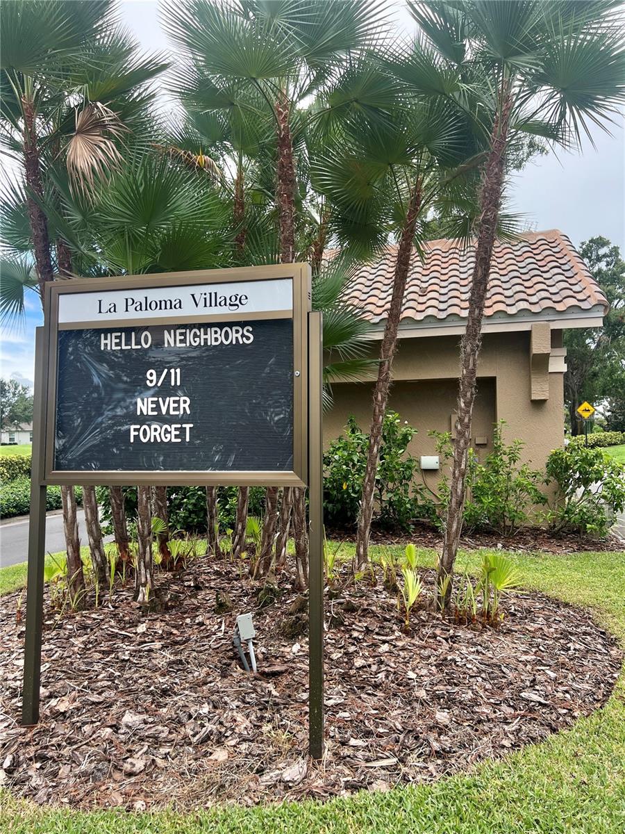 There's a community announcement board at the exit too!