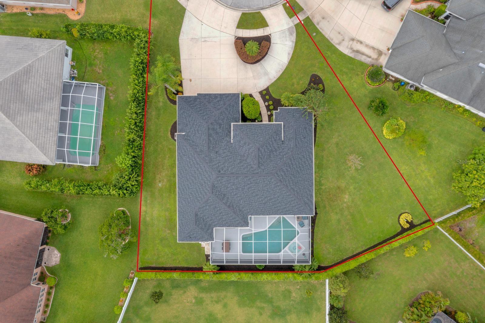 This very spacious property is .39 of an acre!  Tall bushes line most of the yard and give great privacy.