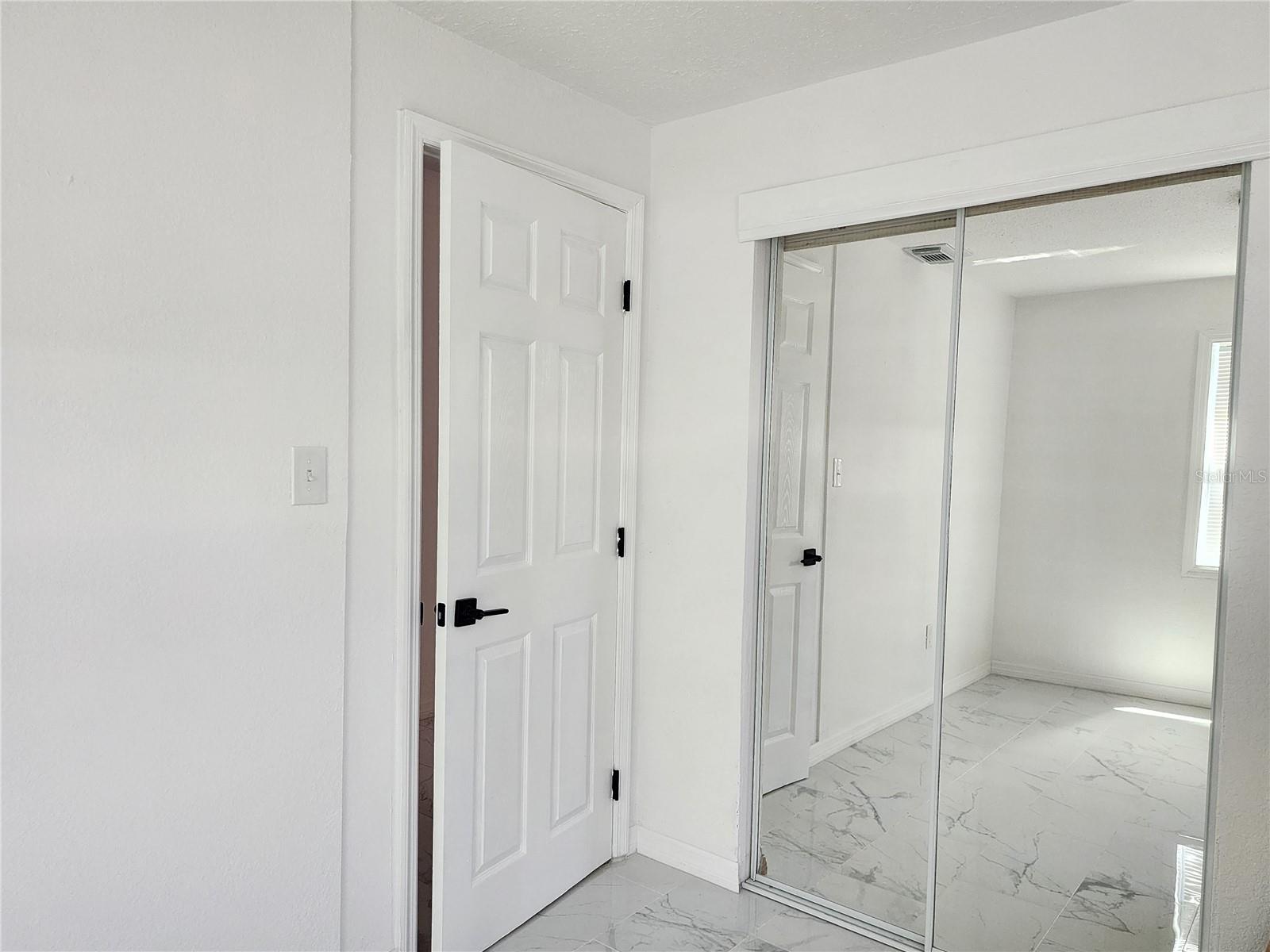 4th Bedroom with Mirrored Closet Doors
