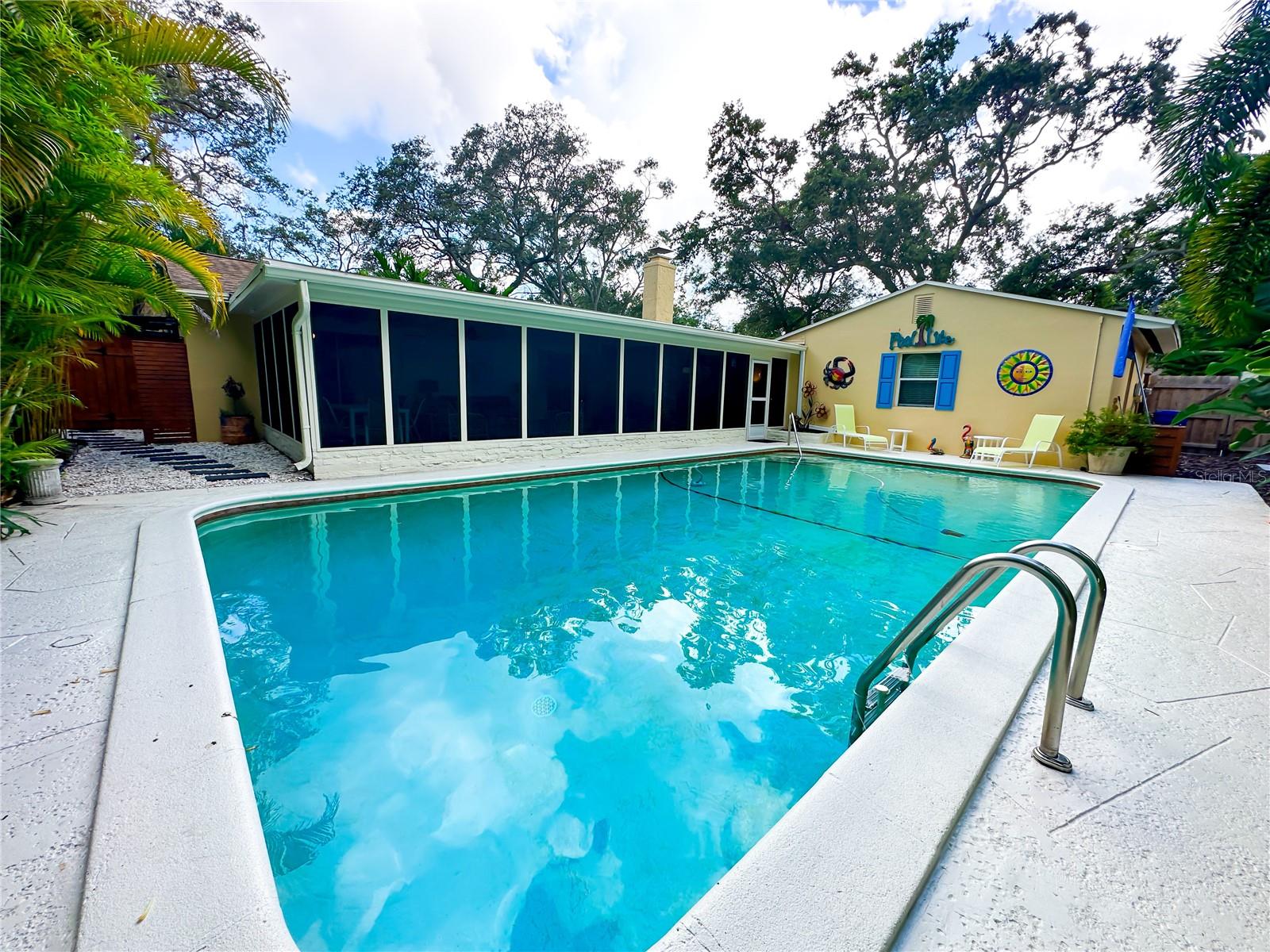 Tropical Pool & Mature Landscaping
