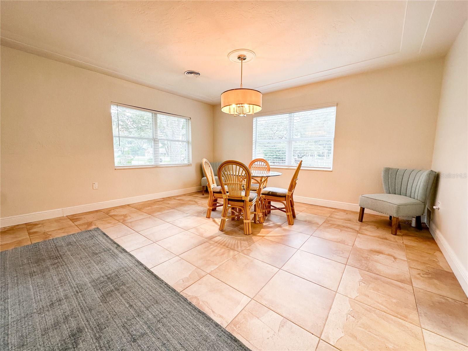 Dining area or additional living room space