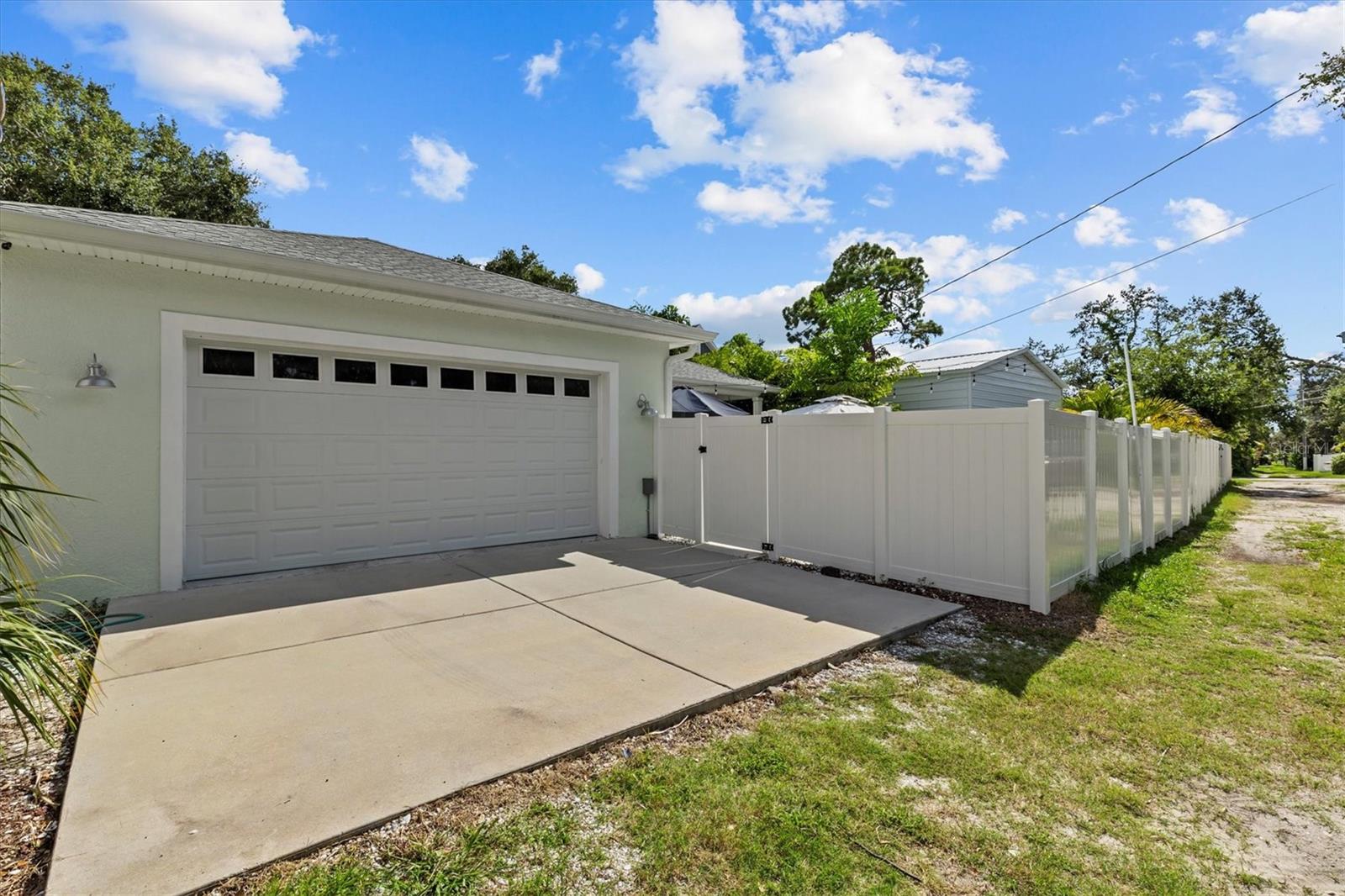 Alley access / rear entry garage