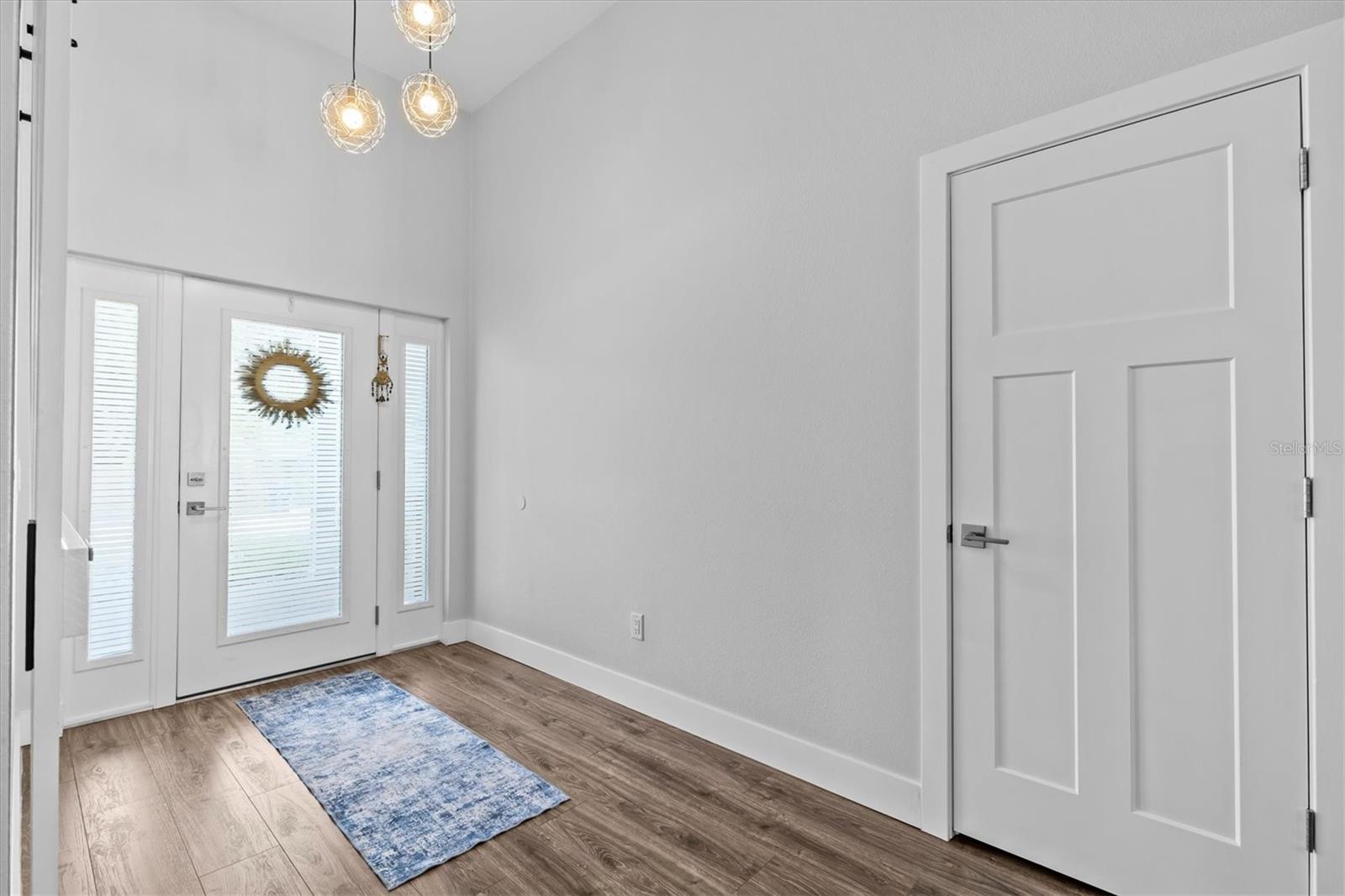 Foyer with coat closet