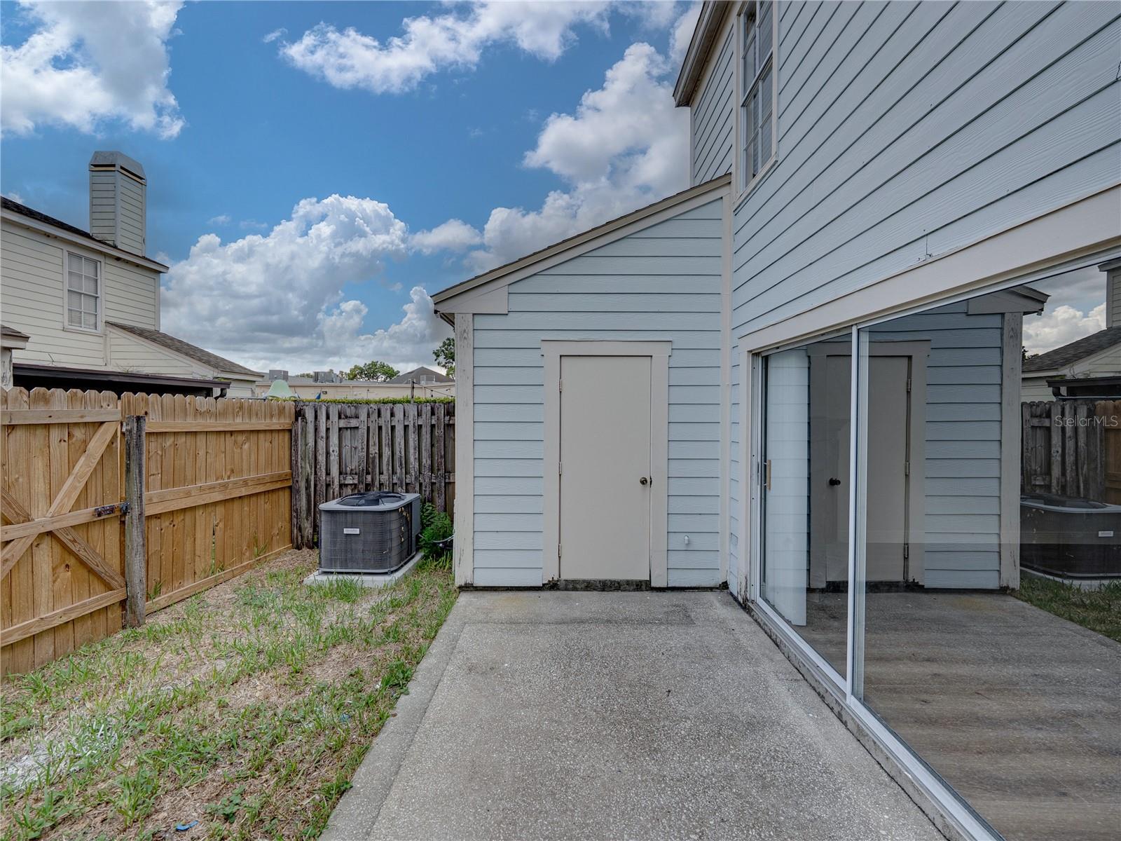 Patio and Outdoor Storage Closet