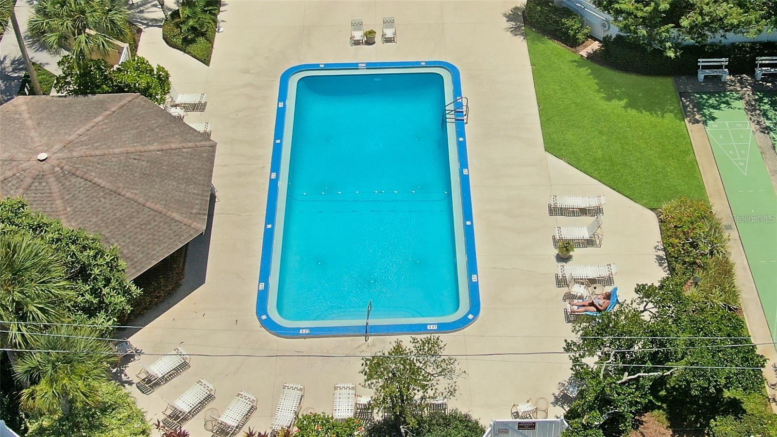 Oversized 50 X 20 heated pool.