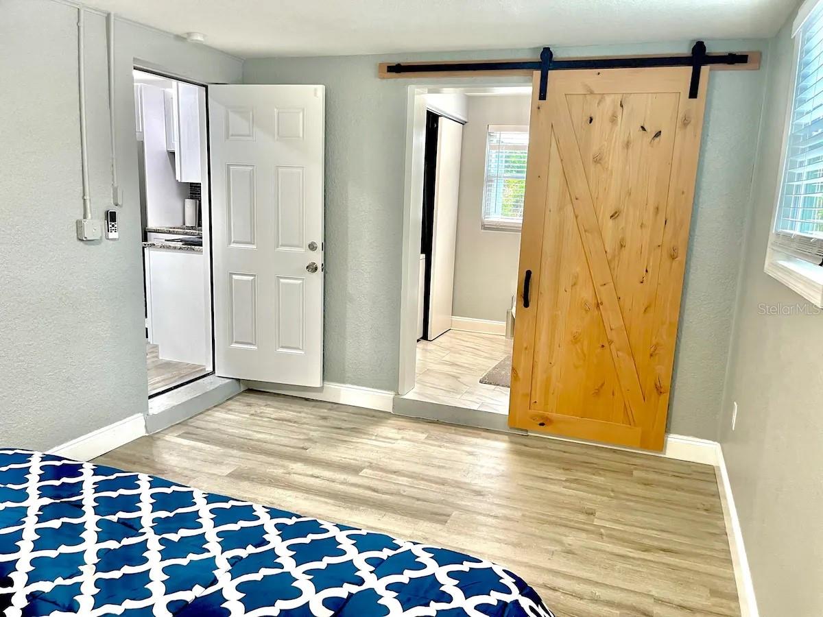 Primary Bedroom with gorgeous sliding doors