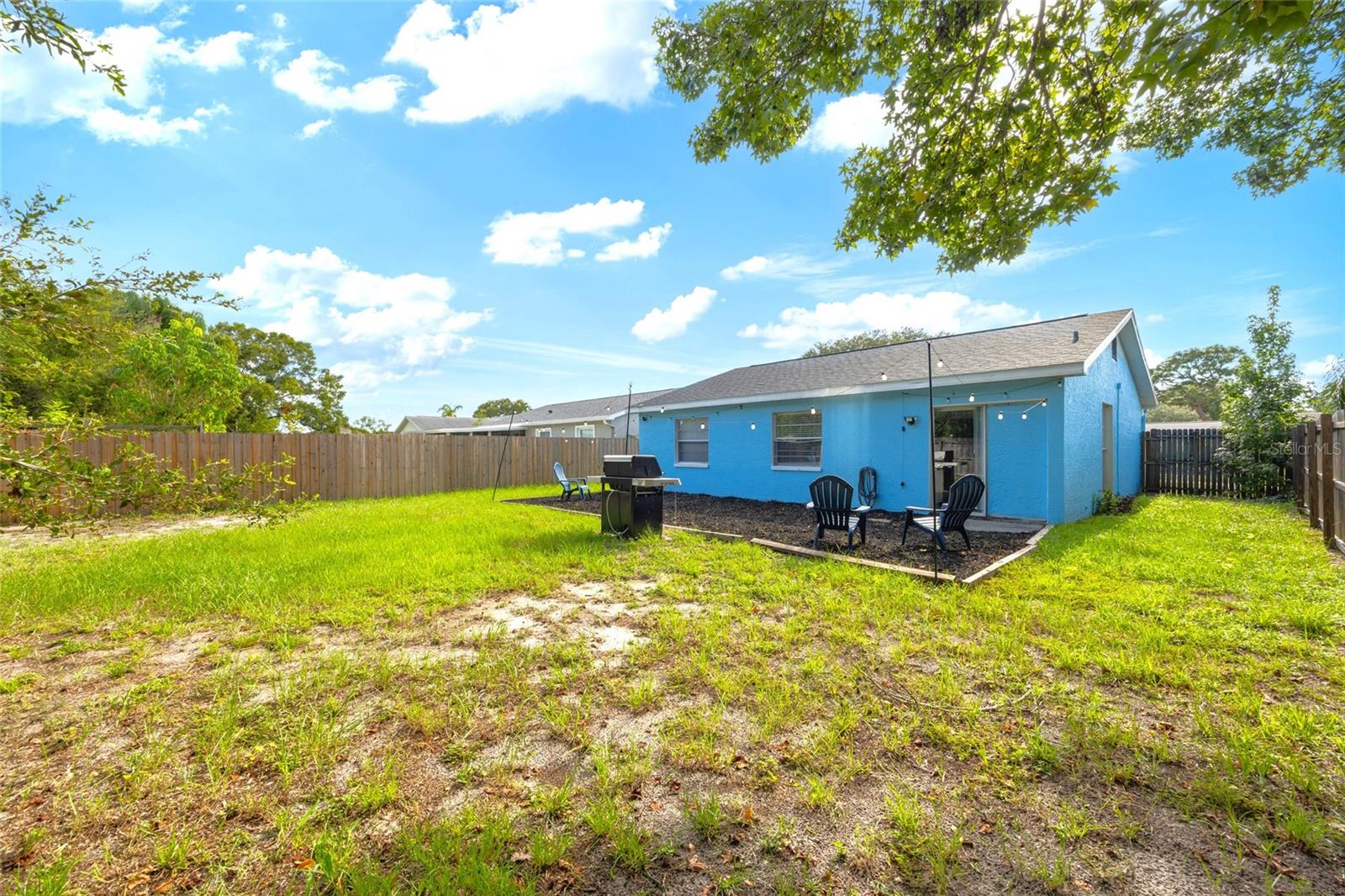 Spacious yard