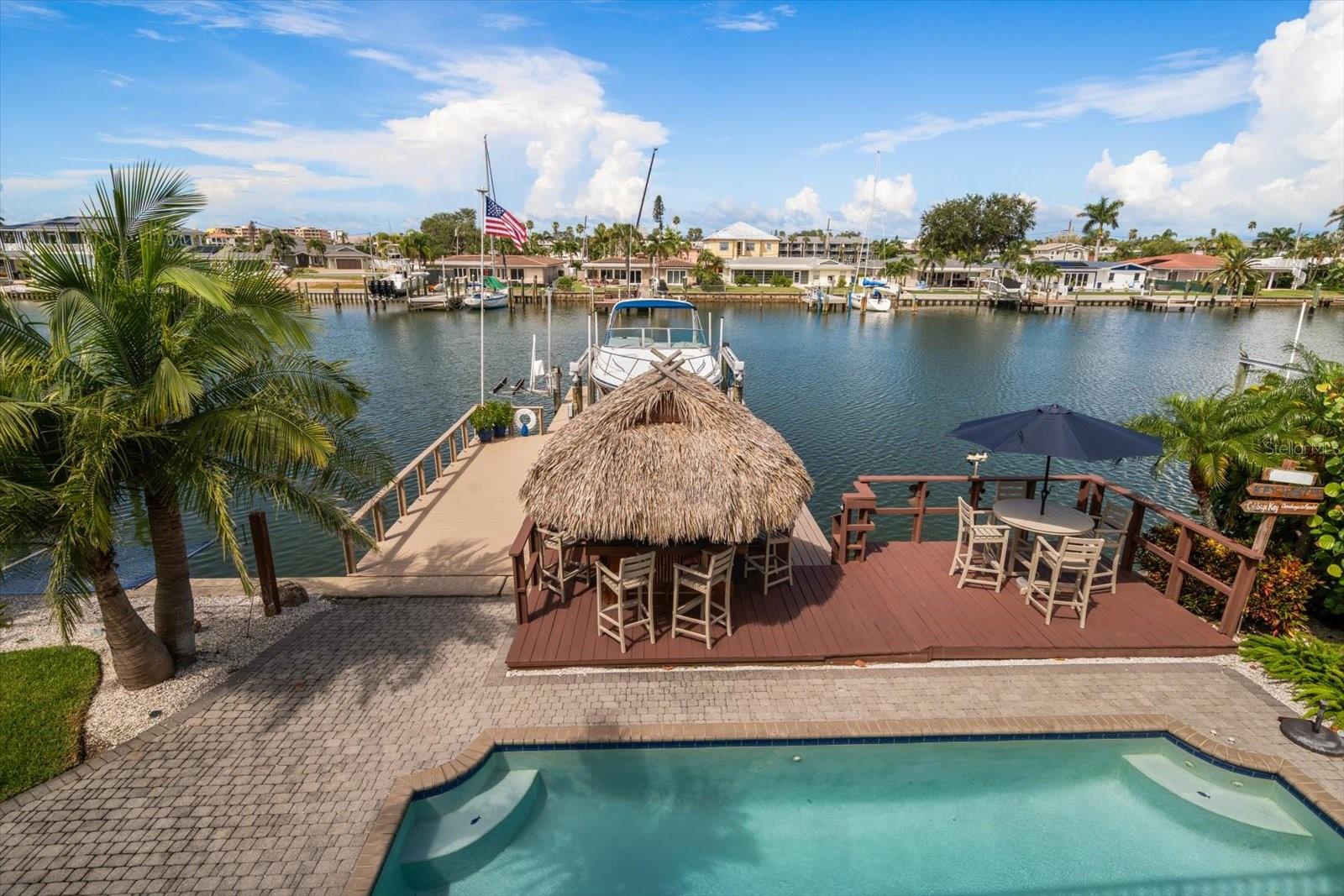 Tiki Hut is the perfect place to relax after a swim or boat ride!