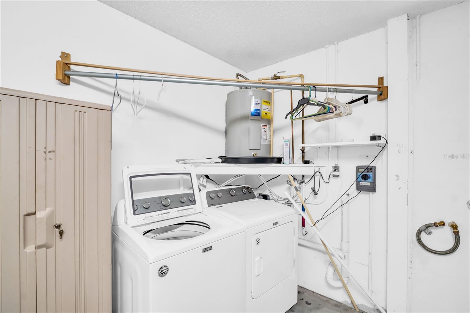 laundry in garage