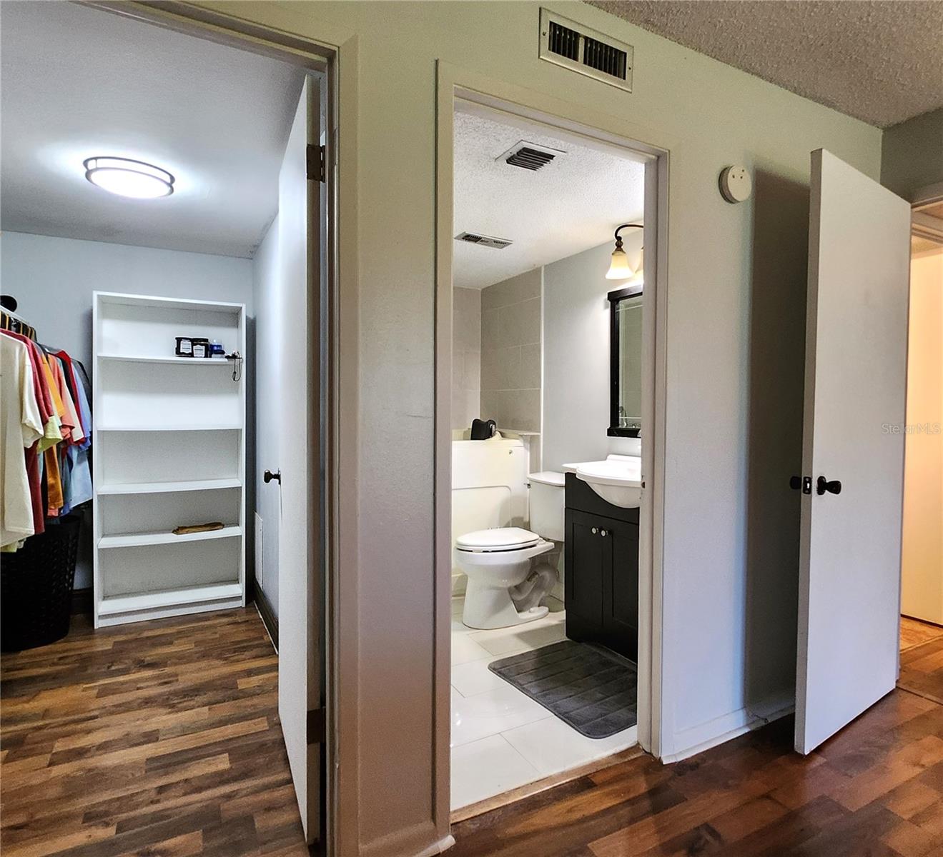 Large Master Walk-in Closet & Master Bathroom
