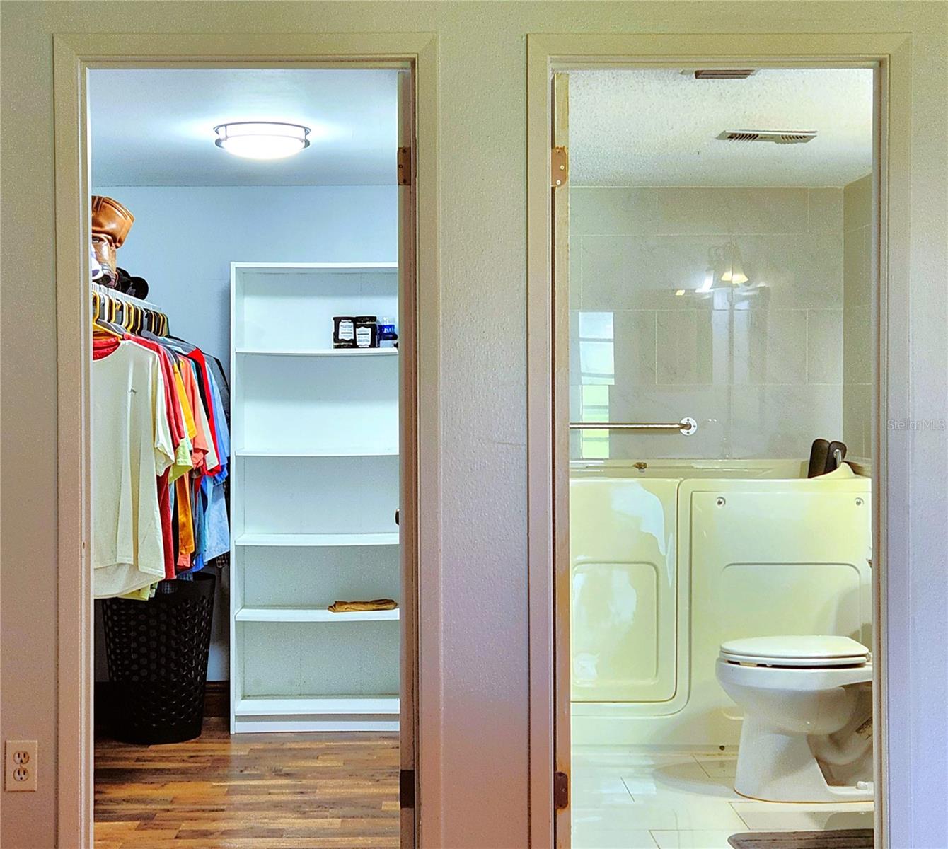 Large Master Walk-in Closet & Master Bathroom