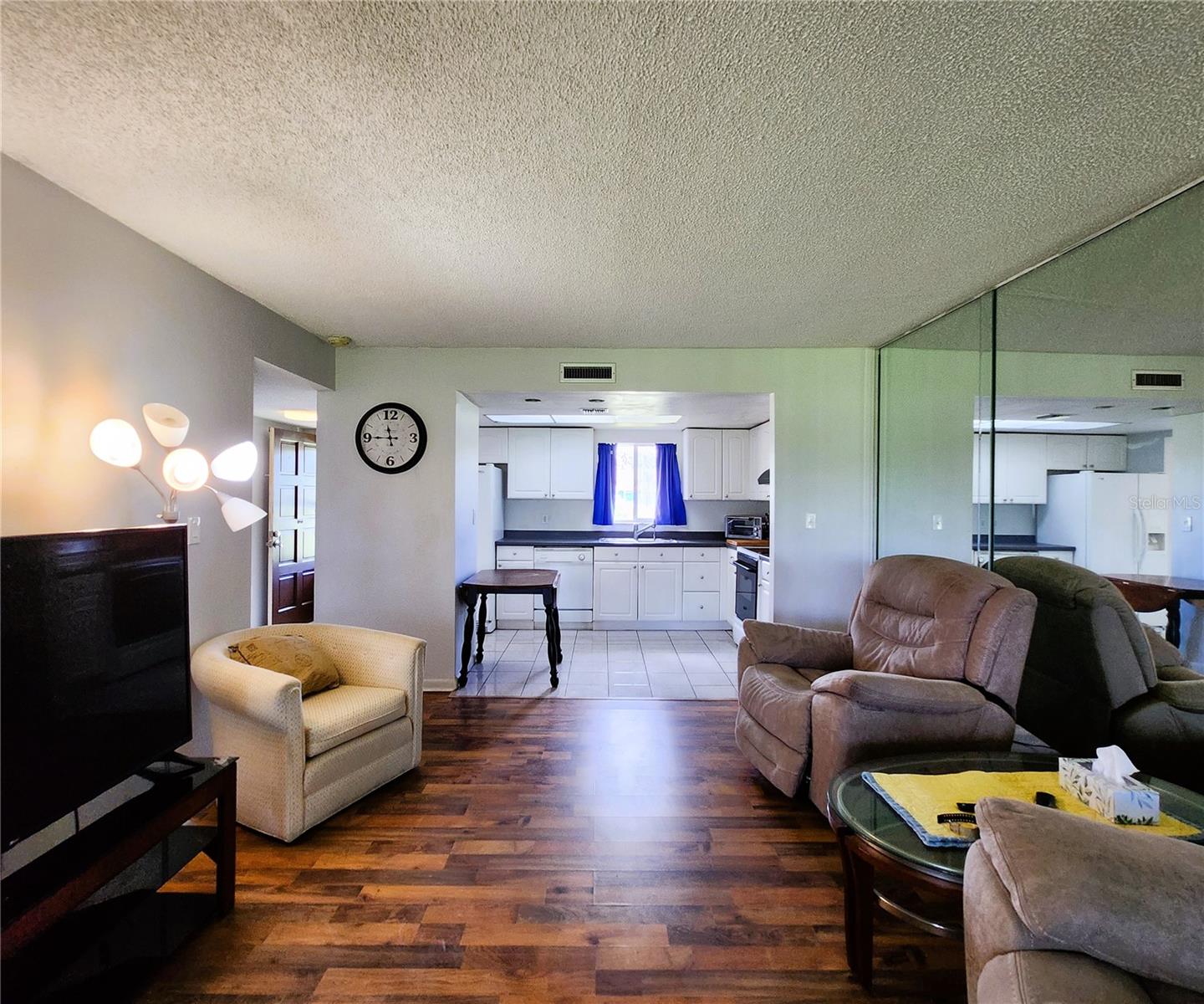 Living Room is spacious enough to fit a dinette