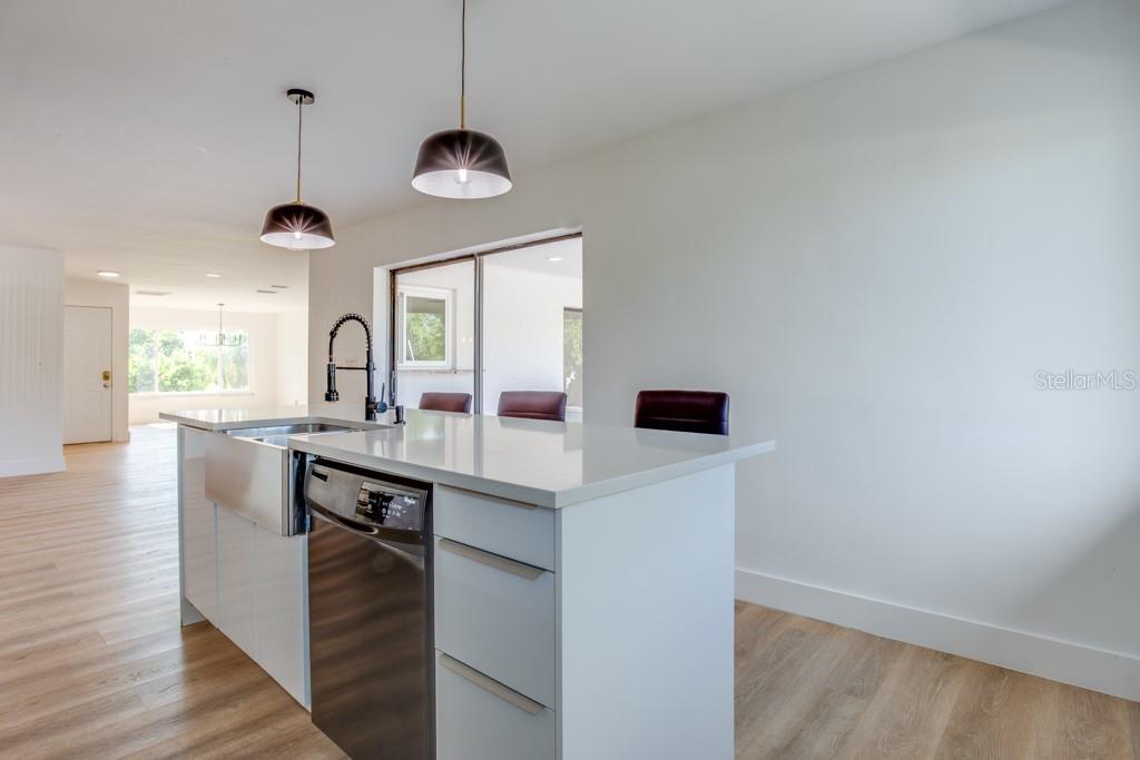 Kitchen island.