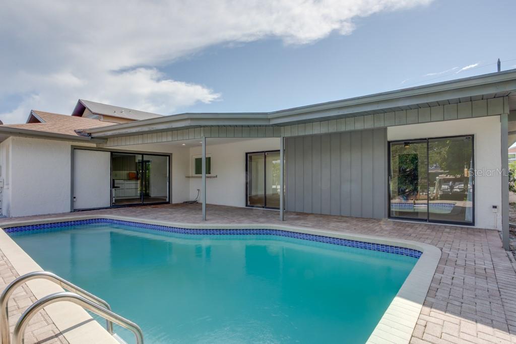 Heated salt water pool.