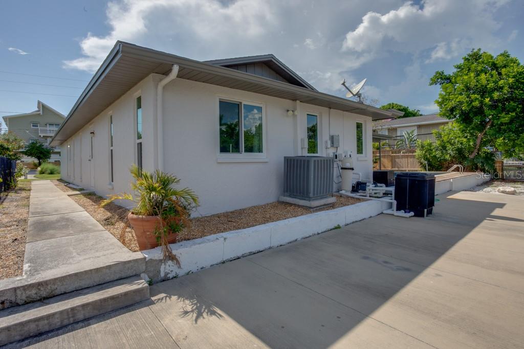 Rear exterior of the home.