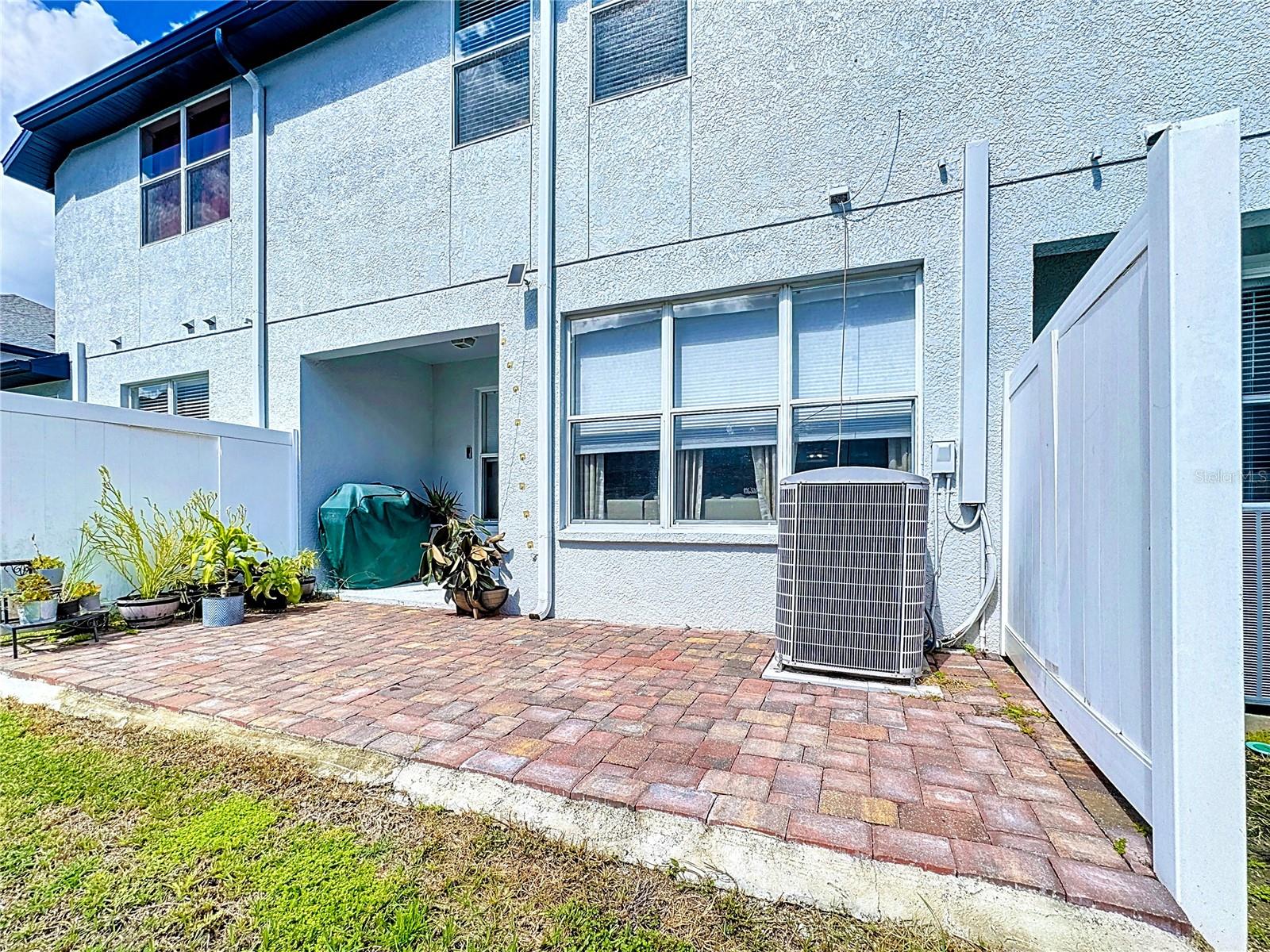 Paved Rear Patio