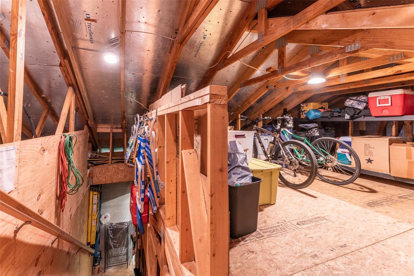 Abundant Attic Storage Above Garage