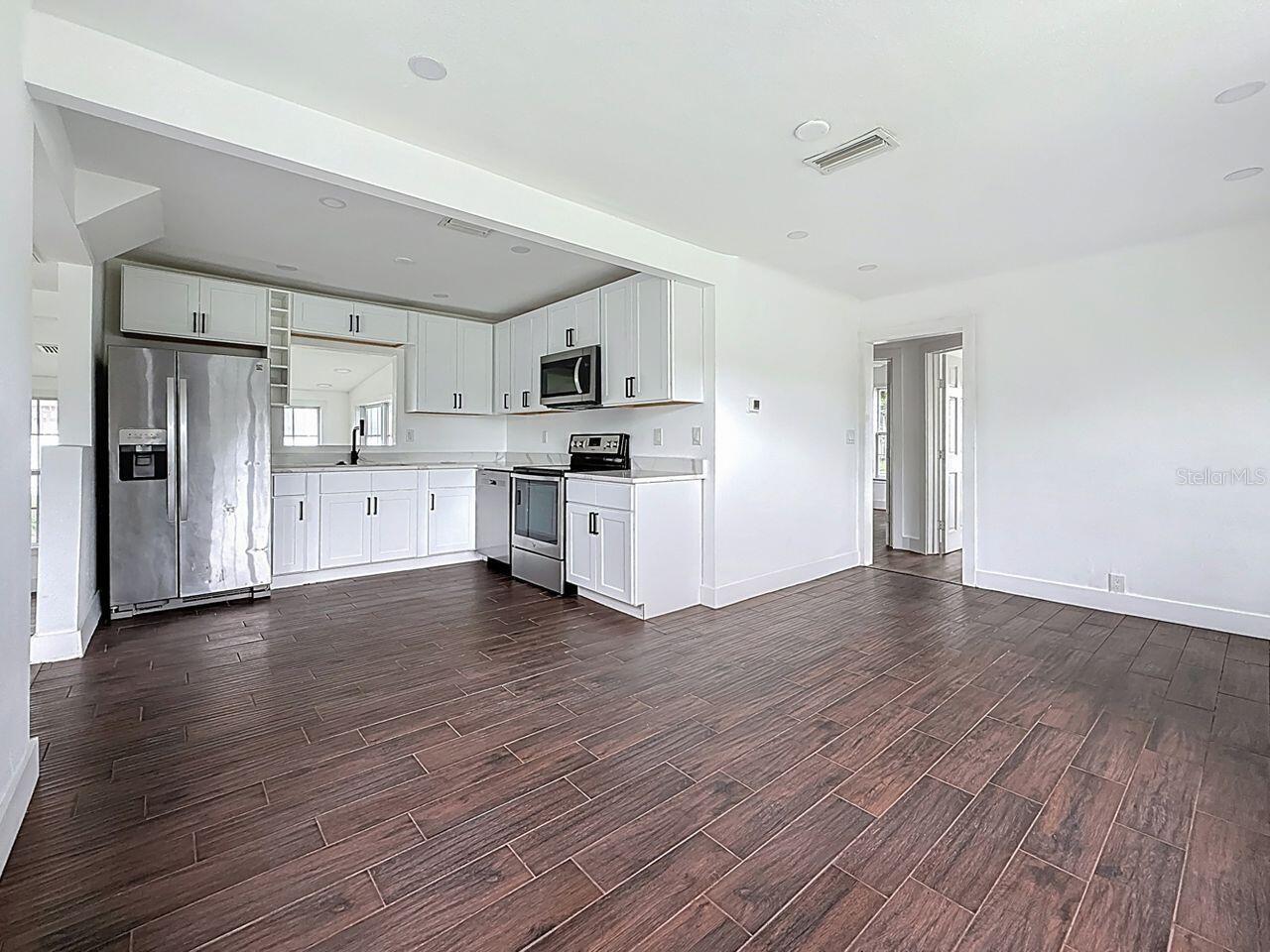 from front area to kitchen