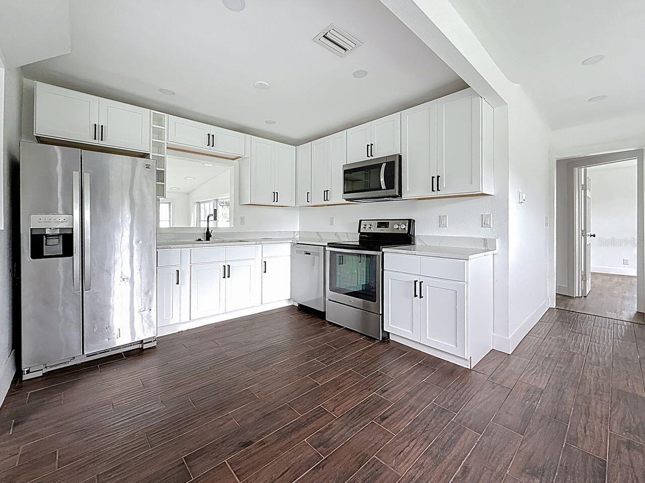 Kitchen from dining area