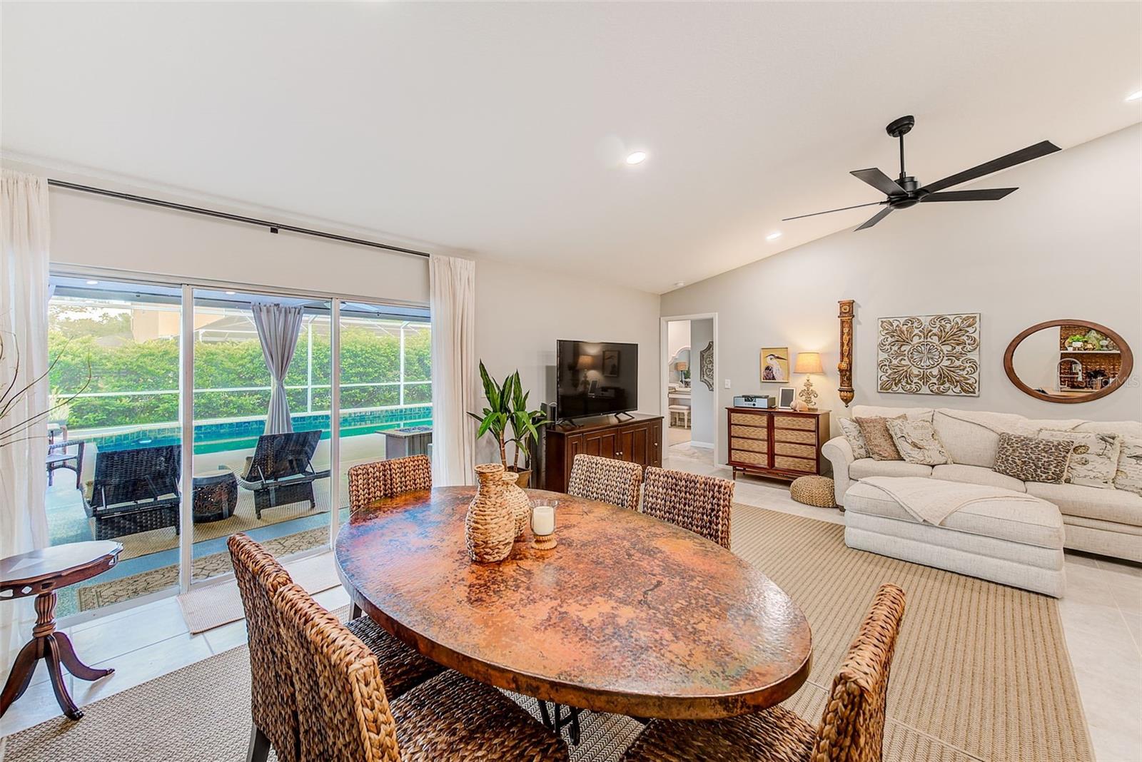 Dining Area with a view of the pool