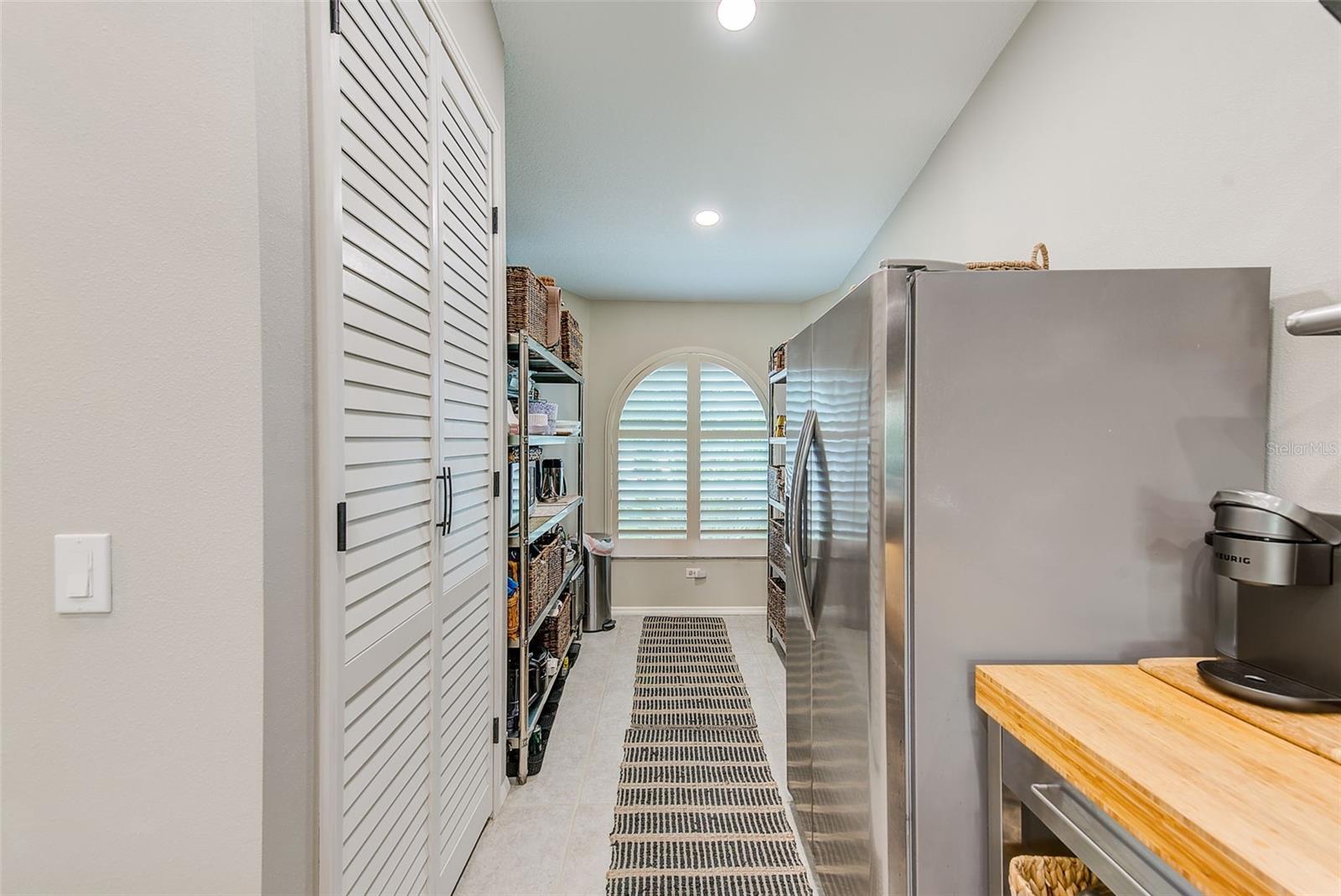 Pantry and open shelving