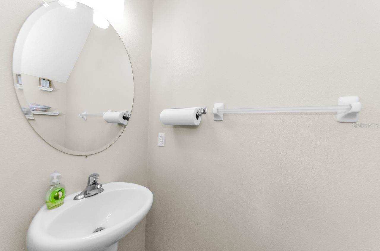 Downstairs powder room
