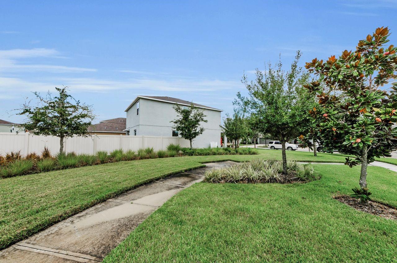 community greenspace on side of home