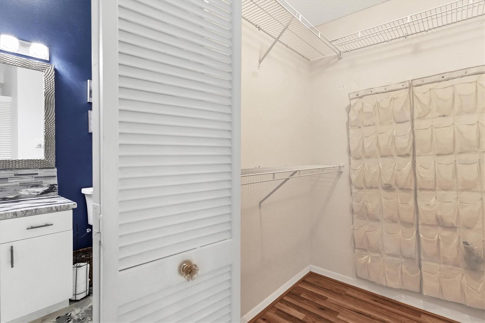 Primary walk in closet
