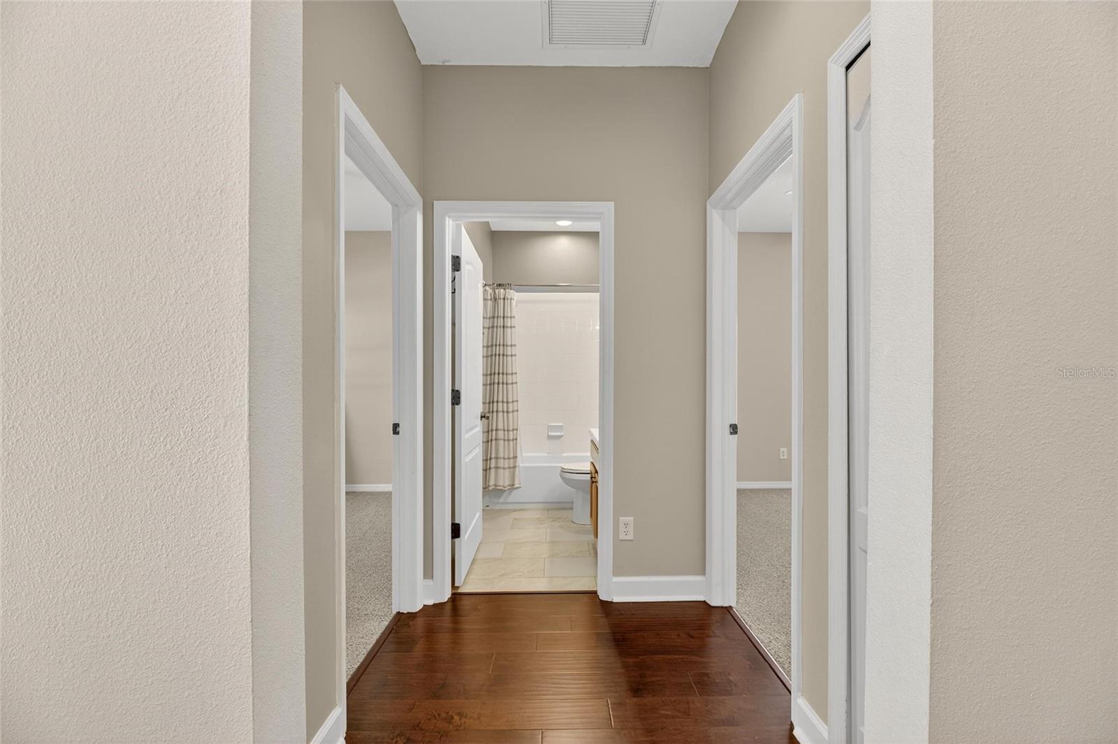 Leading to Bedrooms 2 & 3 and Secondary Bath