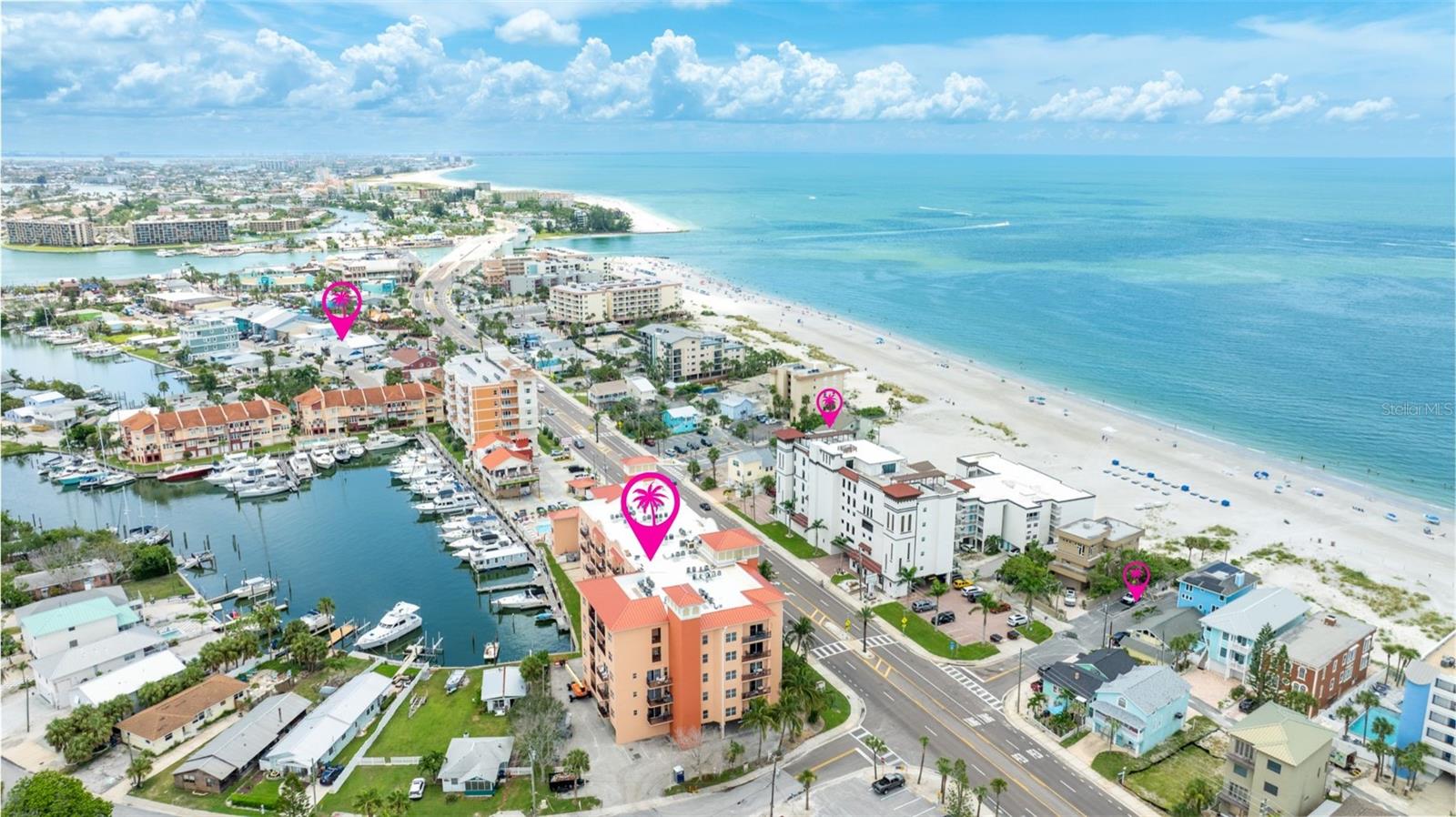 Located less than 2 blocks from the World Renowned John's Pass Village & Boardwalk, there is so much to do within walking distance. With two beach accesses directly across the street, a Beach Trolley Stop right out front, restaurant directly next doors, shopping, dining and water adventures galore in John's Pass, guests don't even need a car to enjoy a great week at the beach!