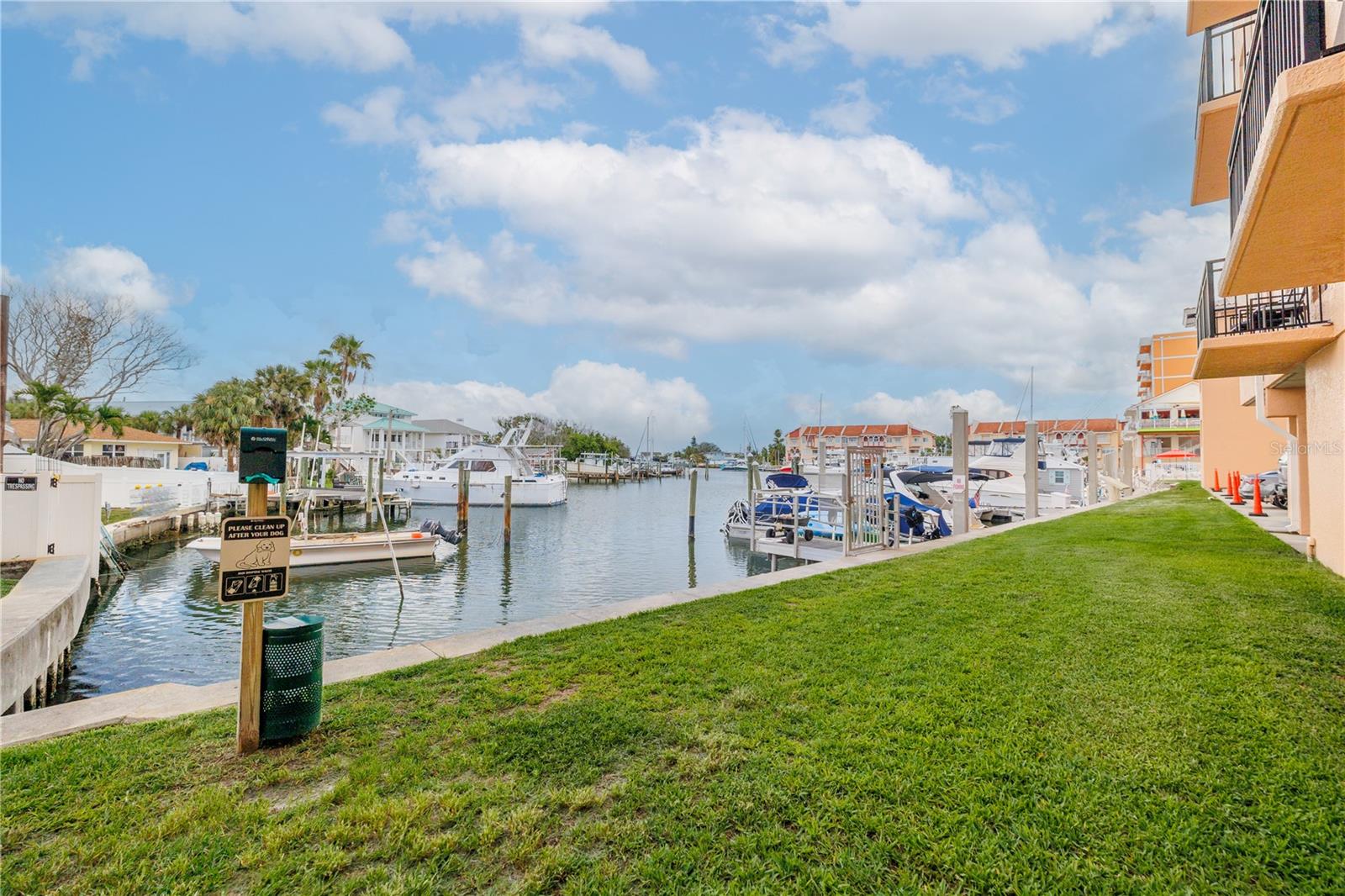 Serene waterfront views of the intracoastal waterways and marina
