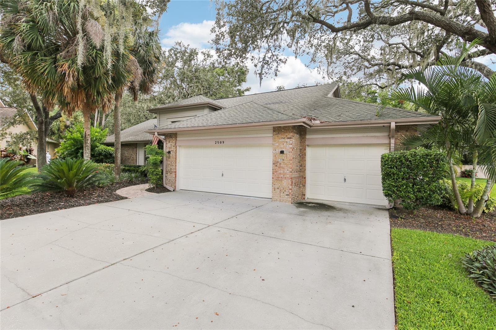 OVERSIZED 3 CAR GARAGE. LARGE DRIVEWAY FOR ADDITIONAL PARKING
