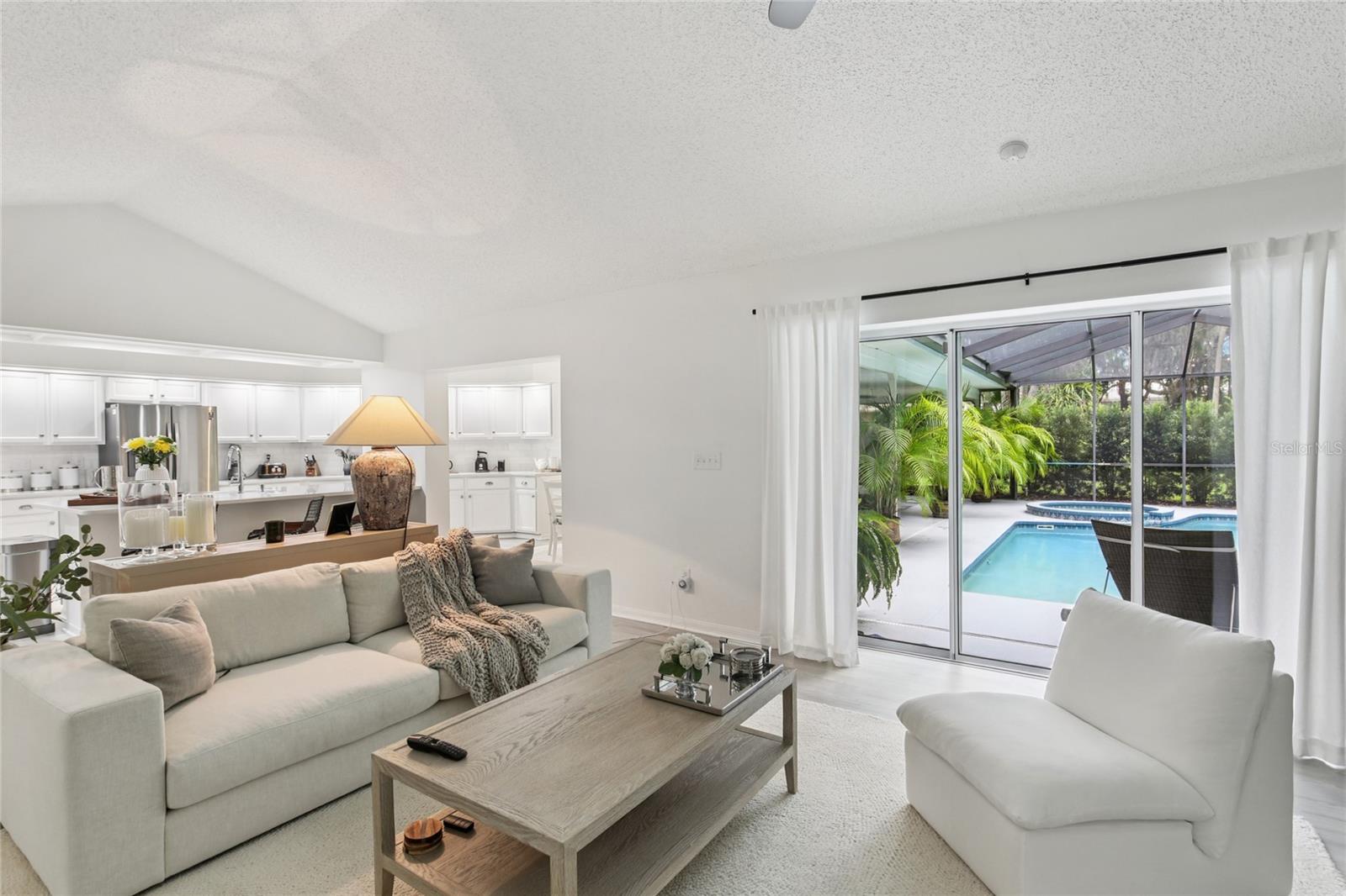 GREAT ROOM OVERLOOKS POOL