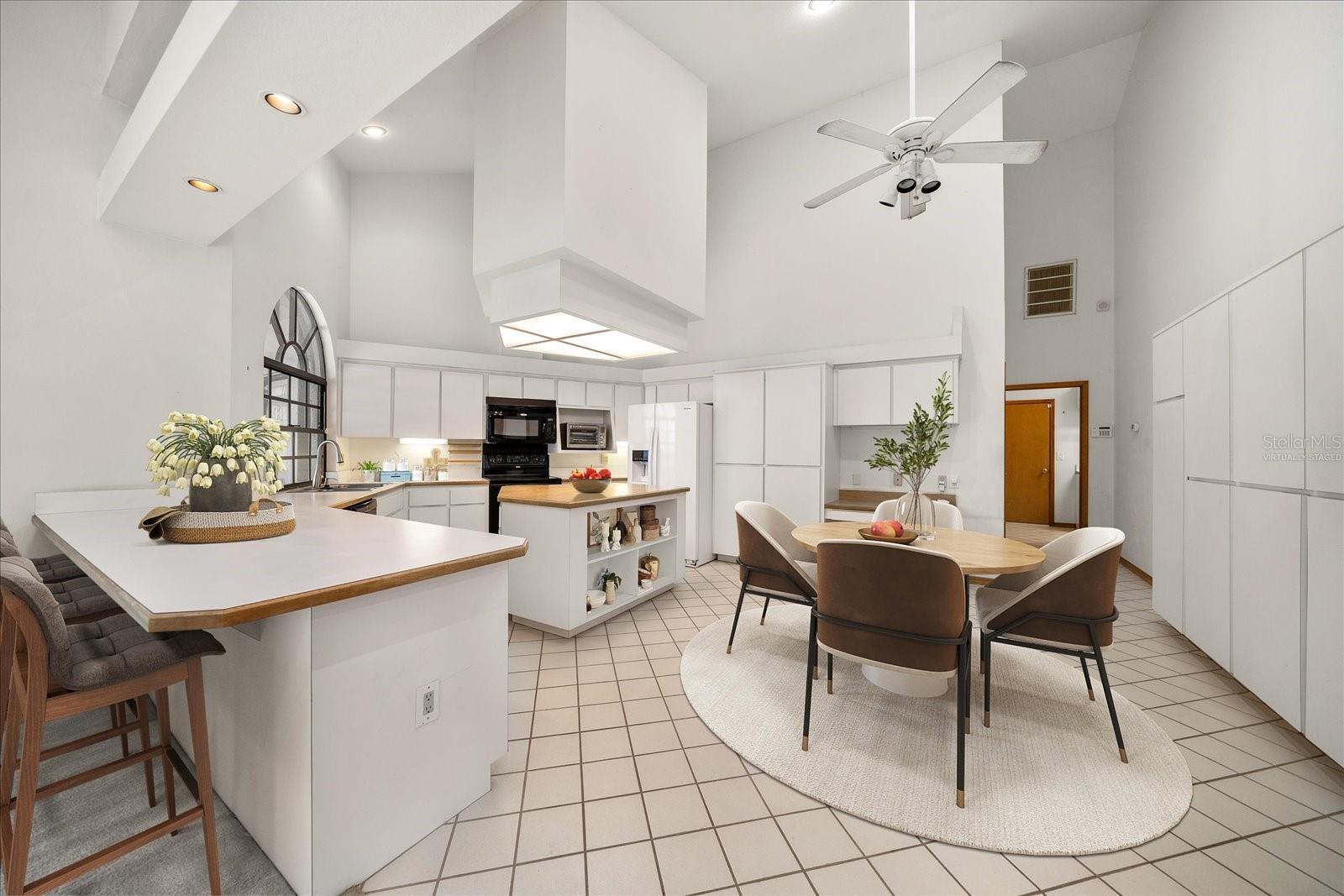 Virtually staged Kitchen
