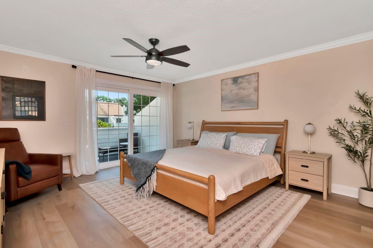 Master Bedroom with private balcony