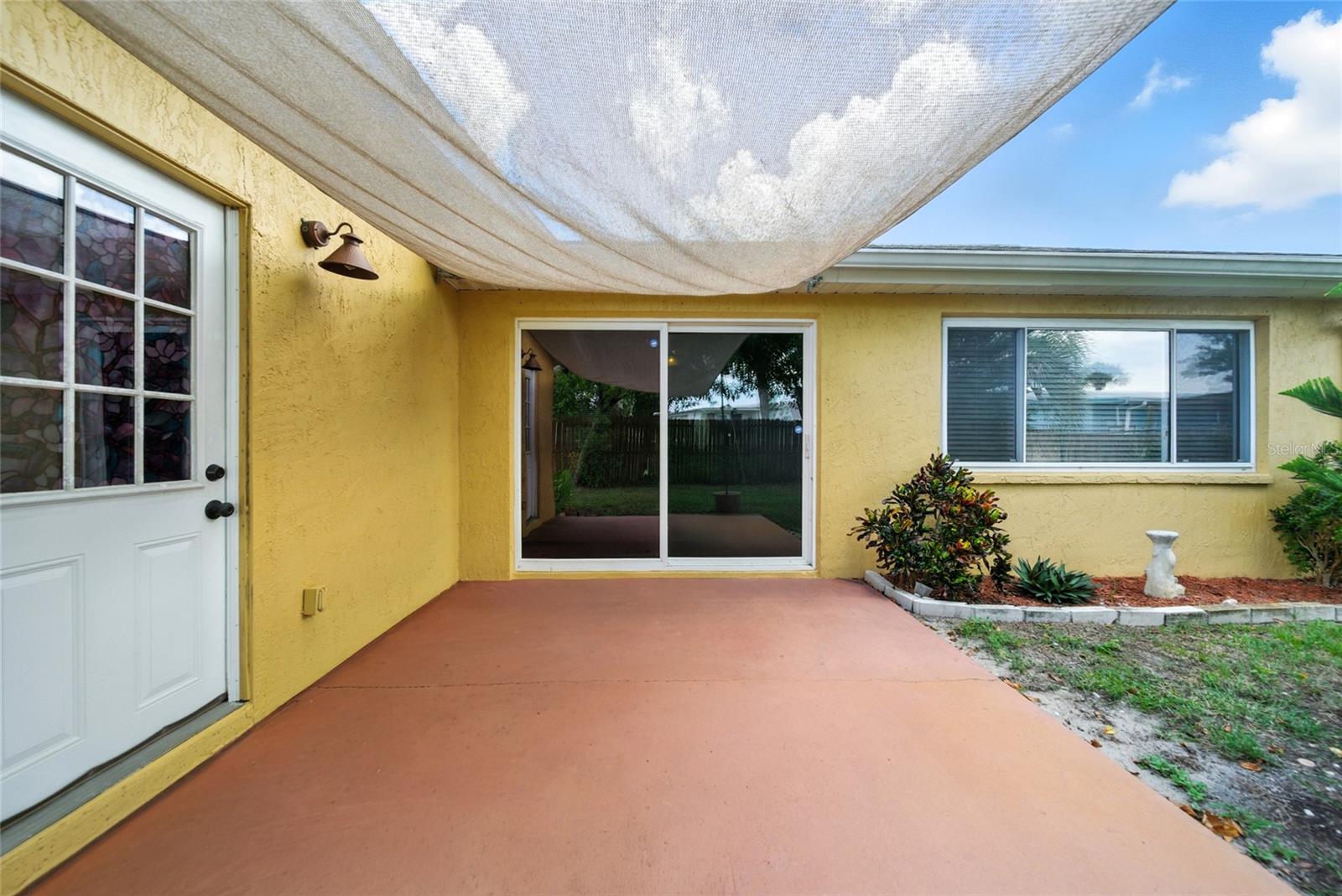 Rear patio