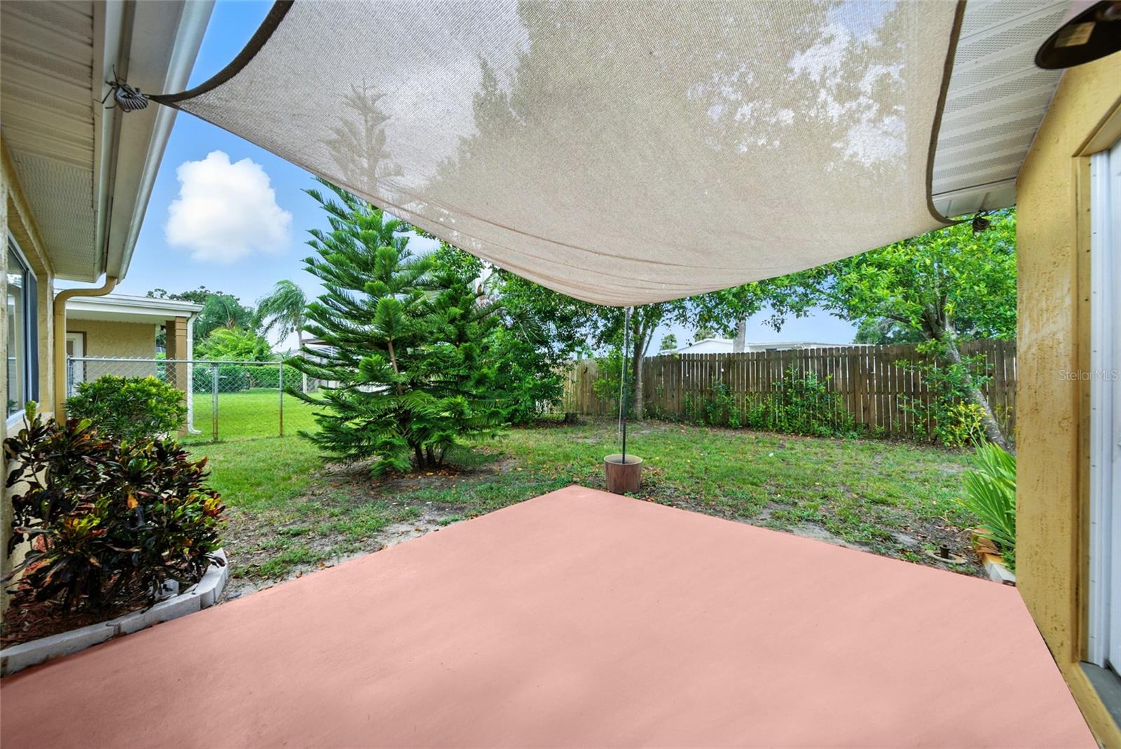 Fenced in Backyard