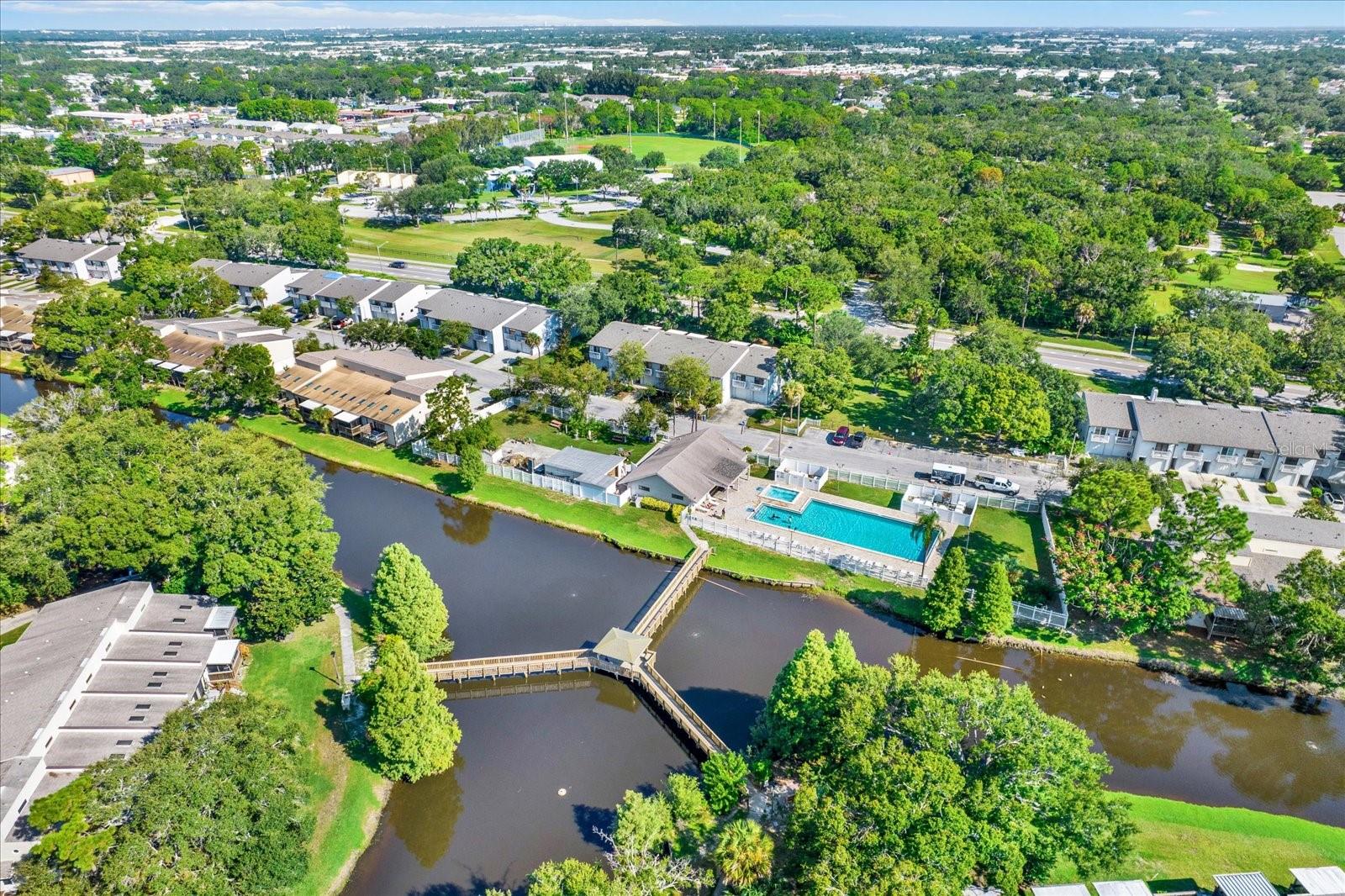 Community Estuary with boardwalk to the sparkling community pool/spa
