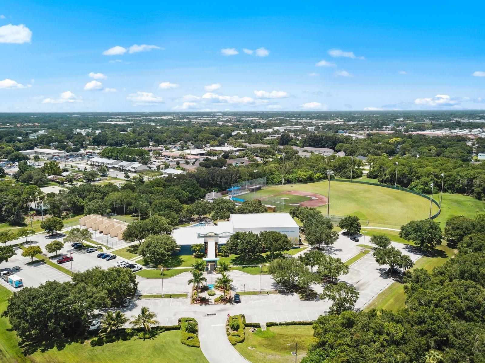 Helen Howarth park across the street from the community